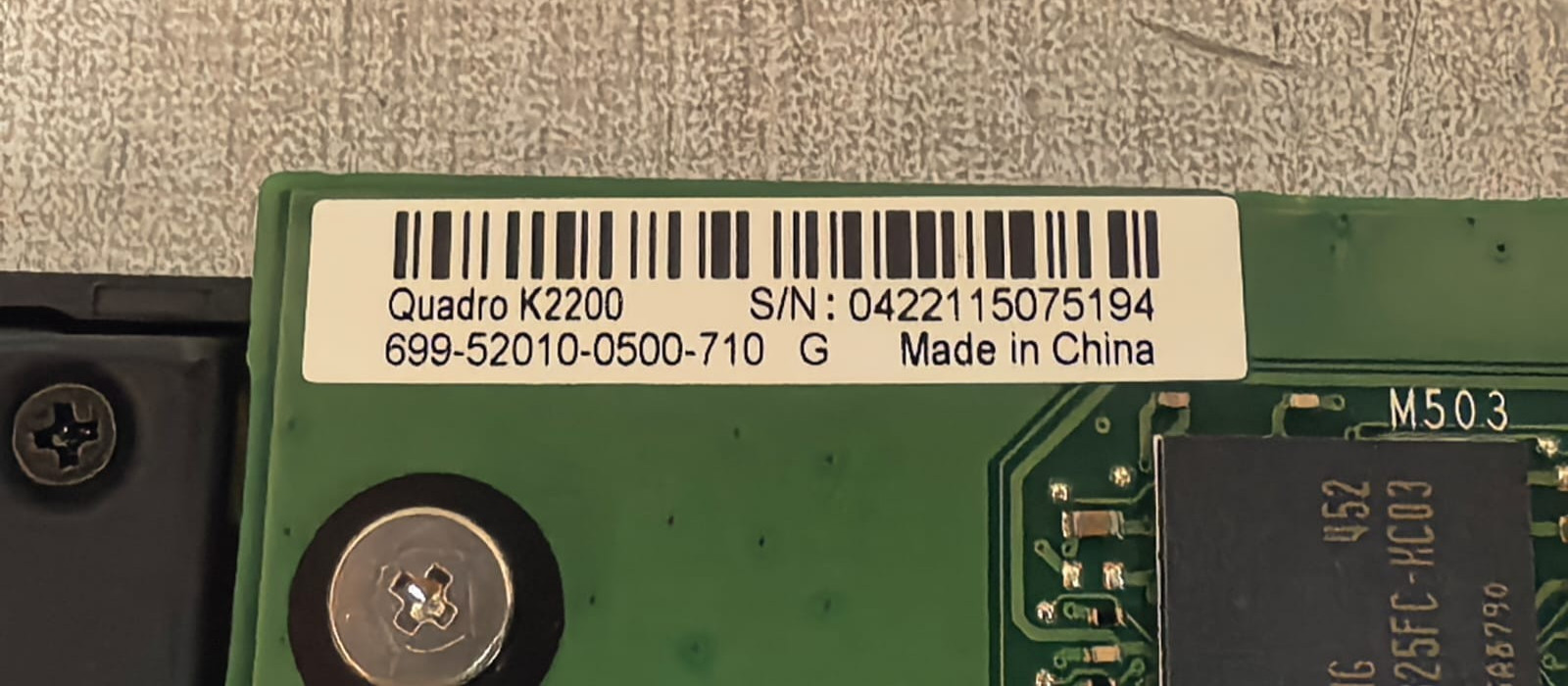 NVIDIA QUADRO K2200 0417-078 M09T01 NVIDIA QUADRO K2200 0417-078 M09T01 GRAPHIC CARD 4