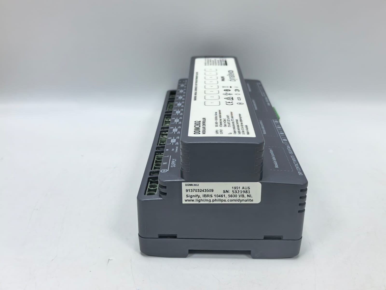 Philips DDMC802 PHILIPS DYNALITE DDMC802 MODULAR CONTROLLER FW.1.06 100-240V -50/60HZ,16A MAX 8
