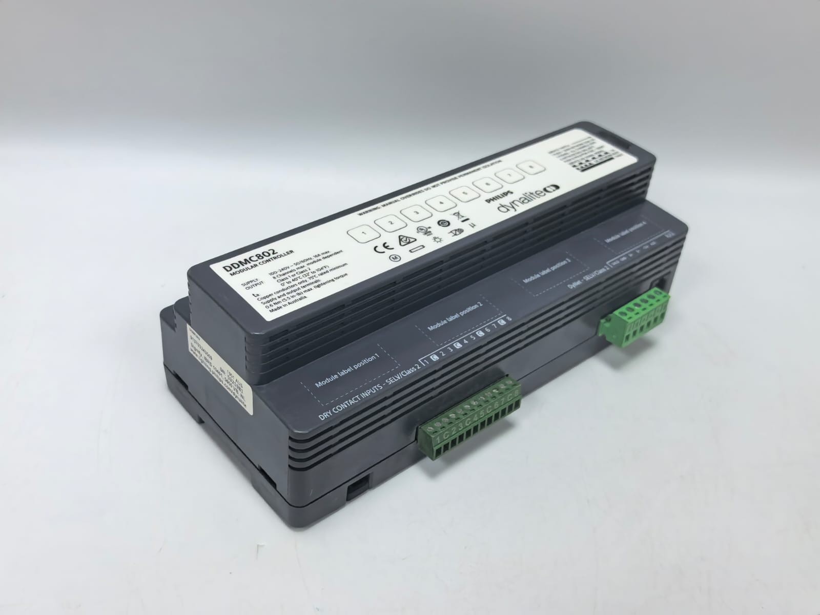 Philips DDMC802 PHILIPS DYNALITE DDMC802 MODULAR CONTROLLER FW.1.06 100-240V -50/60HZ,16A MAX 10