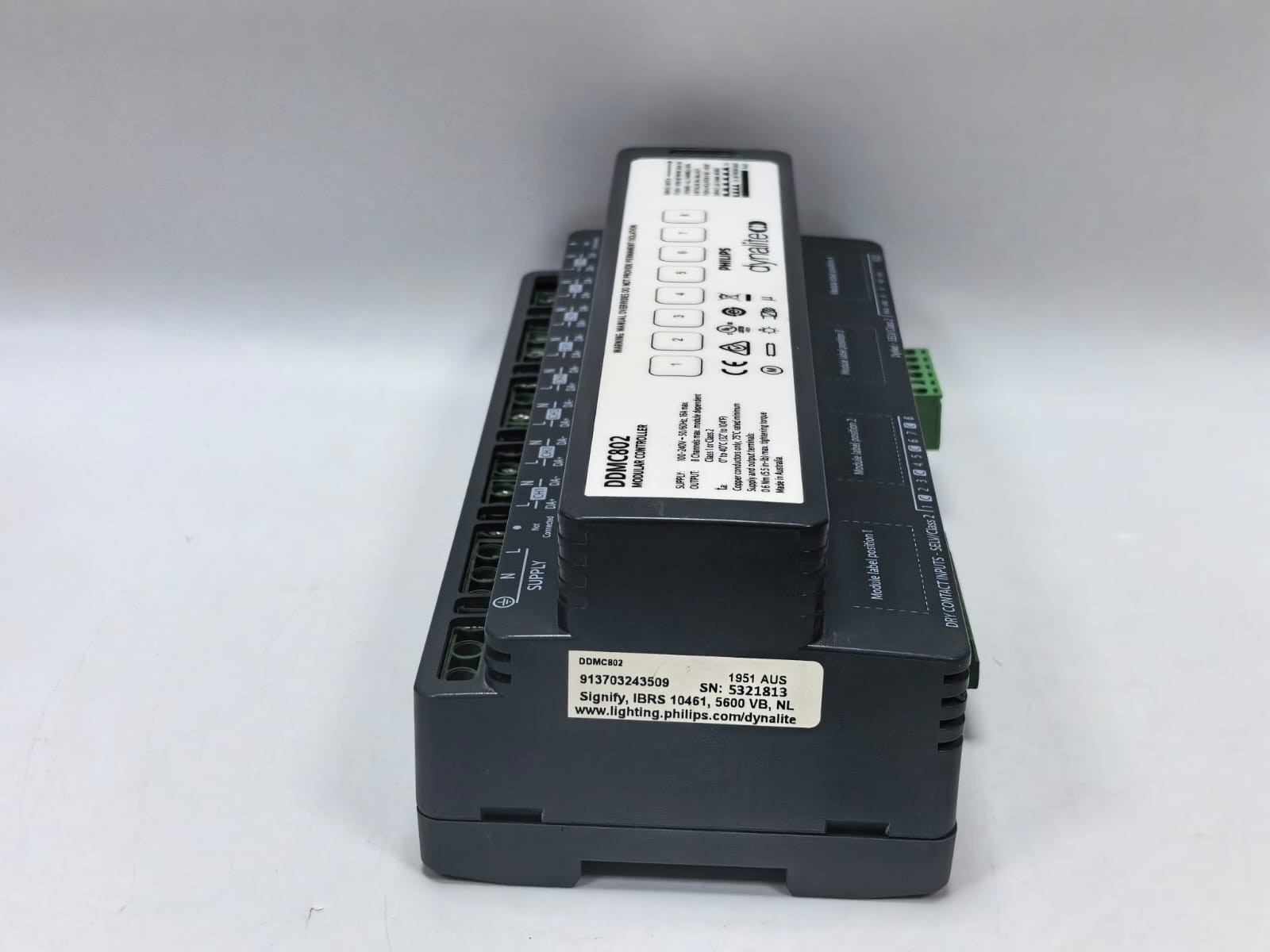 Philips PHILIPS DYNALITE DDMC802 PHILIPS DYNALITE DDMC802 MODULAR CONTROLLER FW.1.07 100-240V -50/60HZ,16A MAX 4