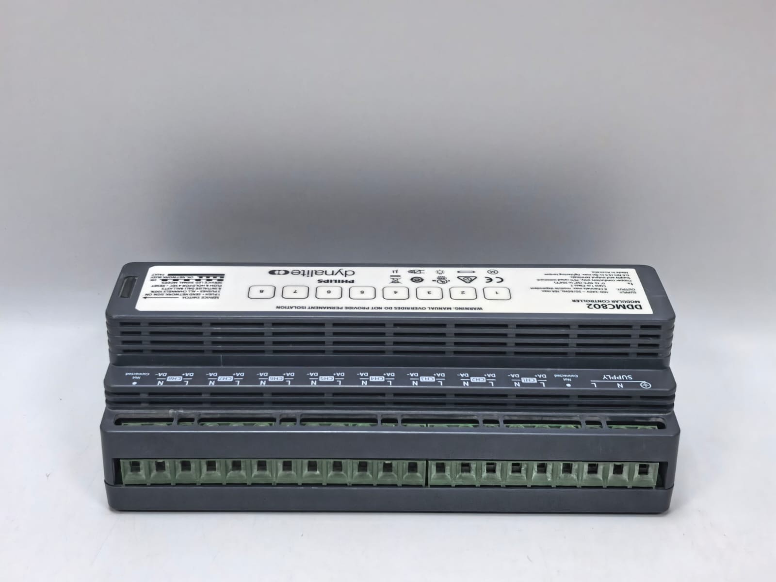 Philips PHILIPS DYNALITE DDMC802 PHILIPS DYNALITE DDMC802 MODULAR CONTROLLER FW.1.07 100-240V -50/60HZ,16A MAX 6