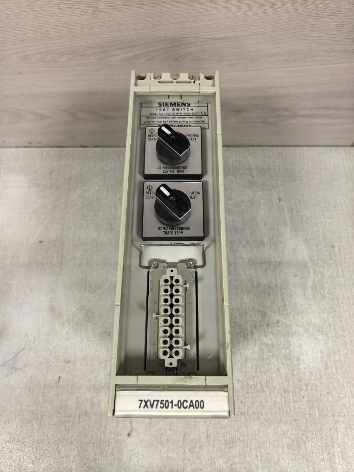 Siemens SIEMENS 7XV7501-0CA00 SIEMENS 7XV7501-0CA00 TEST SWITCH 10