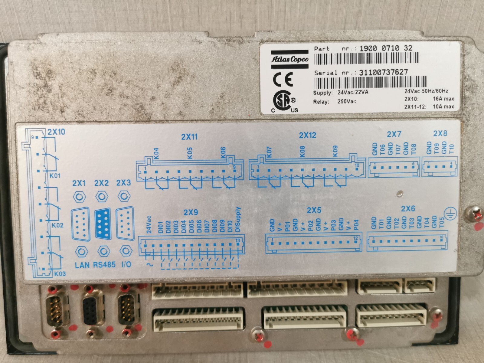 ELEKTRONIKON 1900 0710 32 ELEKTRONIKON 1900 0710 32 COMPRESSOR CONTROLLER PANEL 7