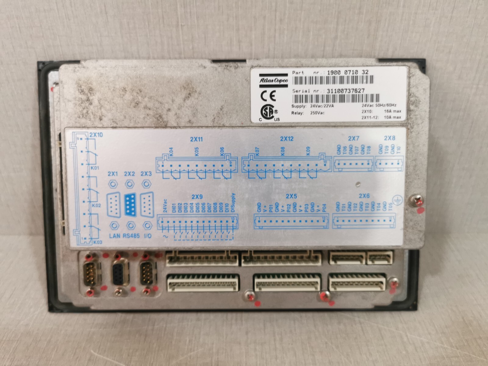ELEKTRONIKON 1900 0710 32 ELEKTRONIKON 1900 0710 32 COMPRESSOR CONTROLLER PANEL 10