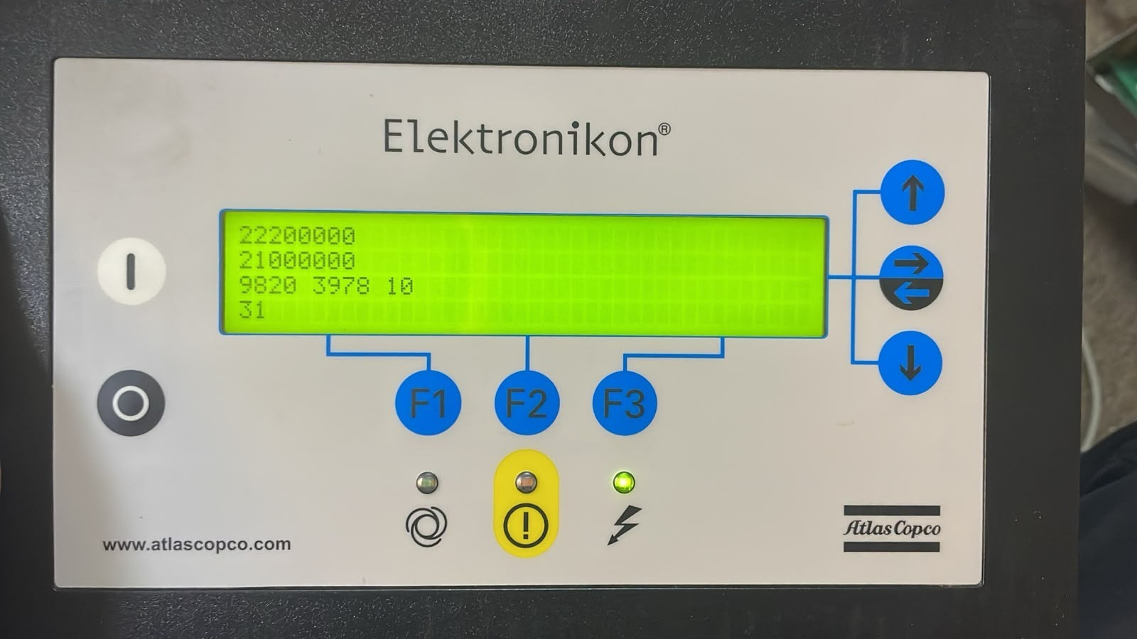 ELEKTRONIKON 1900 0710 32 COMPRESSOR CONTROLLER PANEL