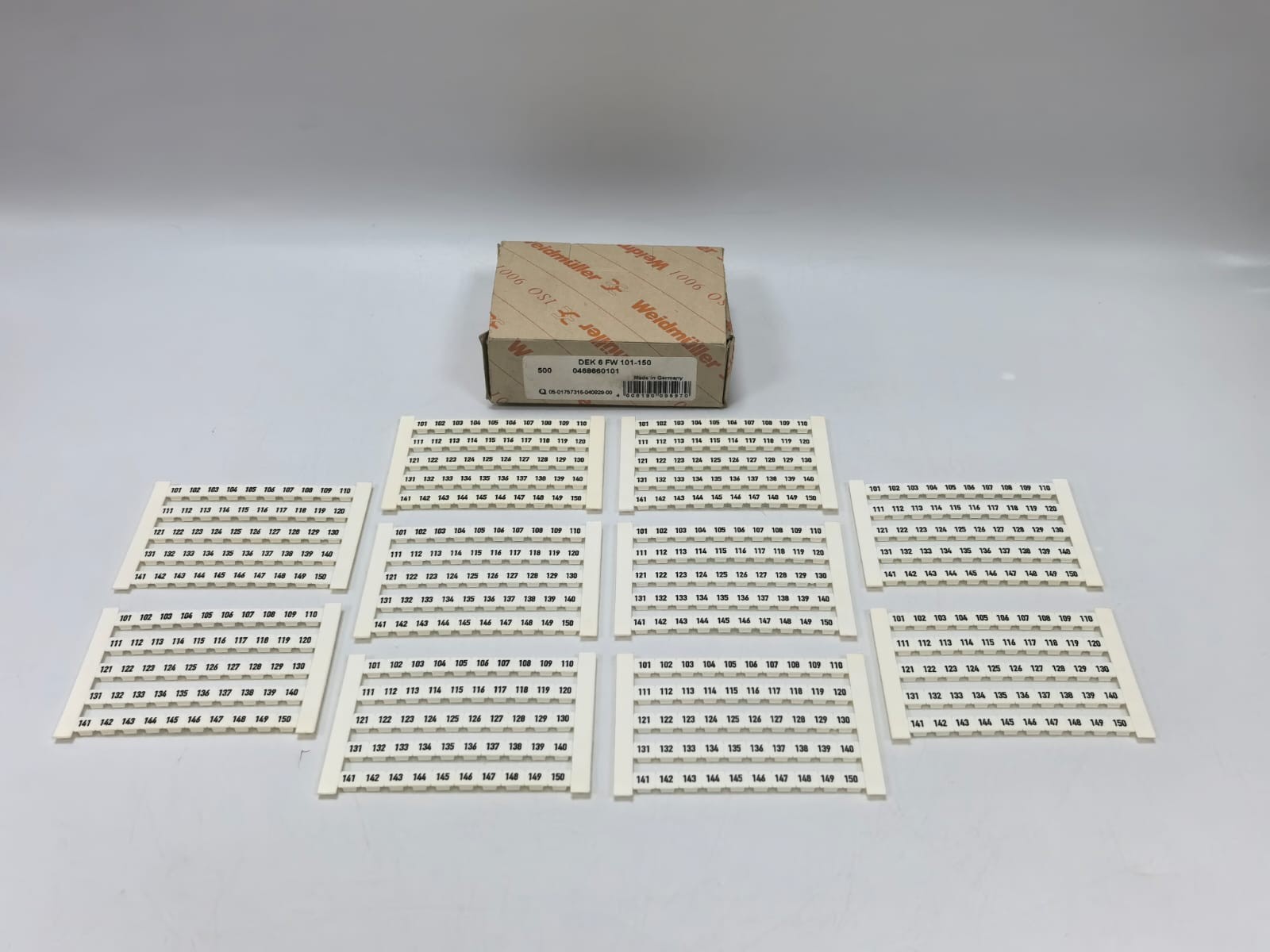 WEIDMULLER DEK 6 FW 101-150 TERMINAL MARKER 0468660101