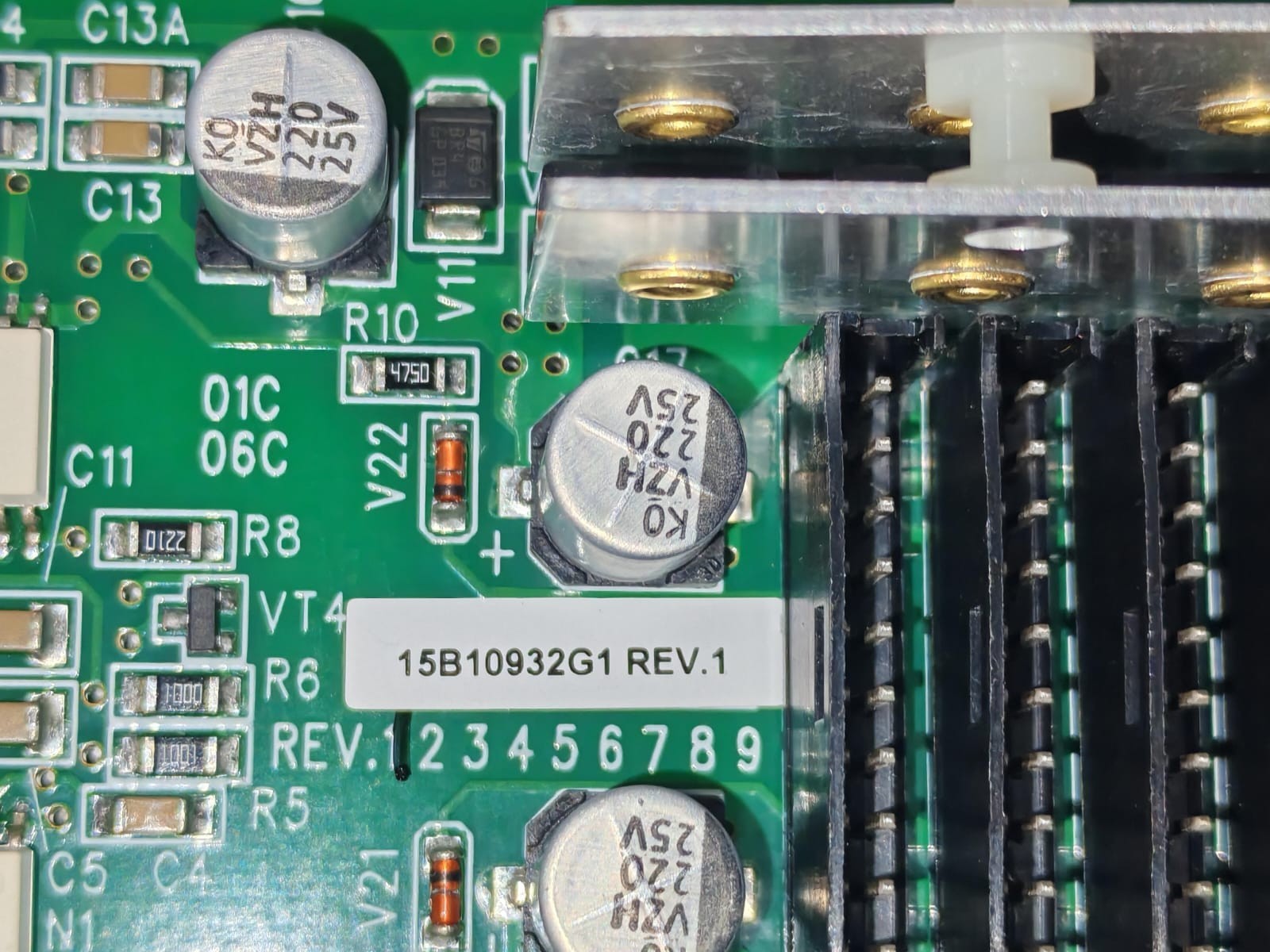 Emerson 15B10932G1 REV.1 /15H50545 REV.C VERTIV 15B10932G1 REV.1 /15H50545 REV.C IGBT DRIVER BOARD 3