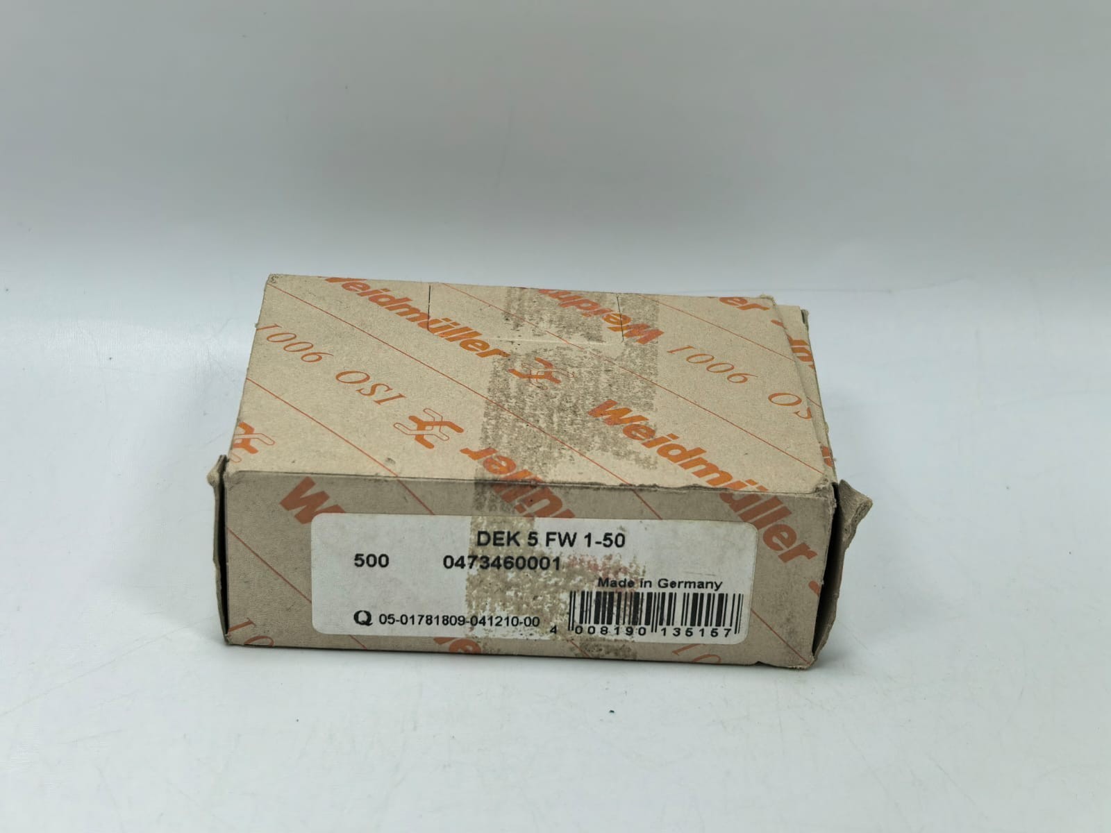 Weidmuller DEK 5 FW 1-50 WEIDMULLER DEK 5 FW 1-50 CONNECTOR MARKER 0473460001 8
