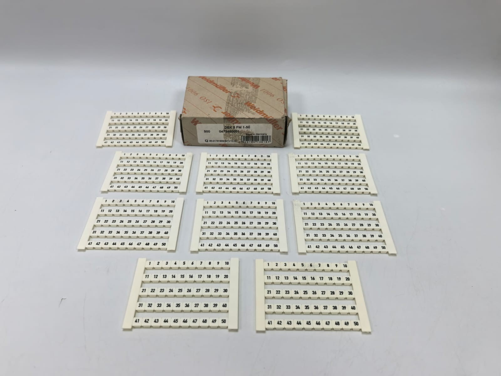 WEIDMULLER DEK 5 FW 1-50 CONNECTOR MARKER 0473460001
