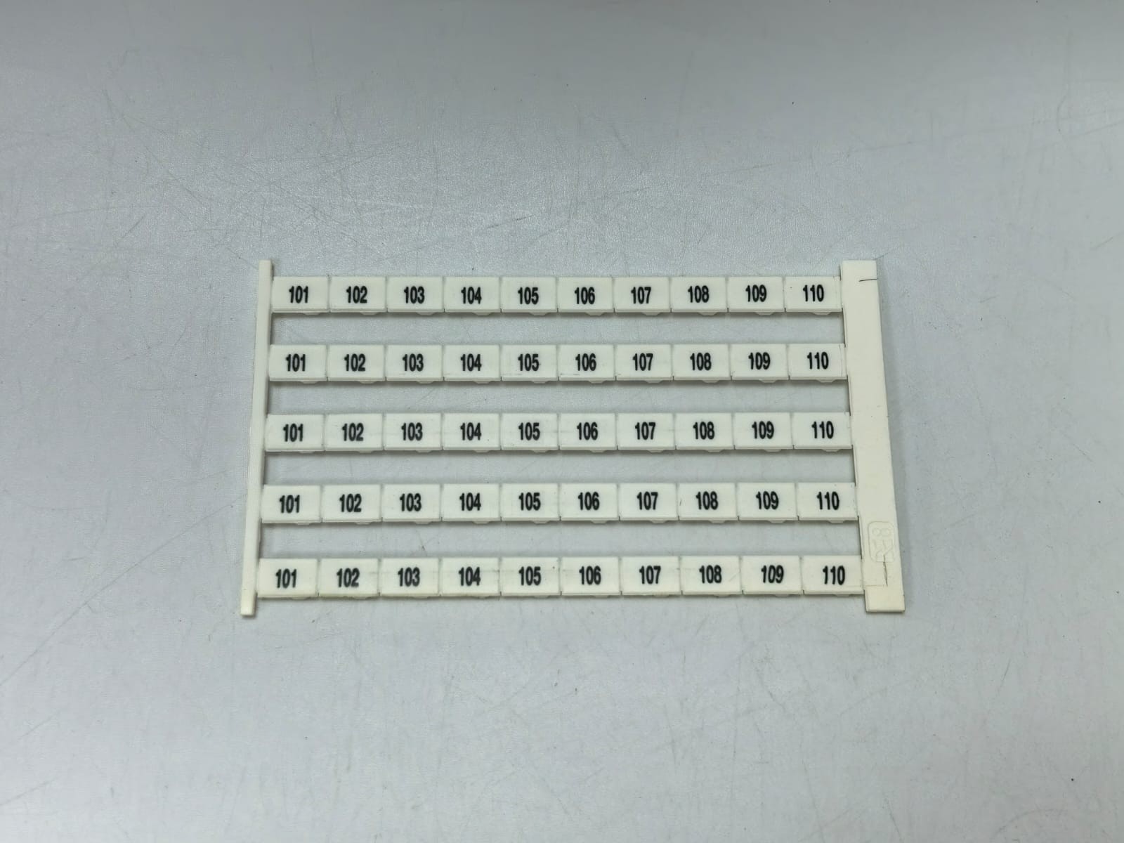 Weidmuller DEK 8 FWZ 101-110 WEIDMULLER DEK 8 FWZ 101-110 TERMINAL MARKERS 1276960101 2