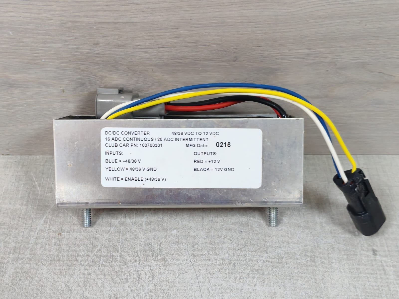 DC CONVERTER 10700301 DC CONVERTER 10700301 16 ADC CONTINUOUS / 20ADC INTERMITTENT 6