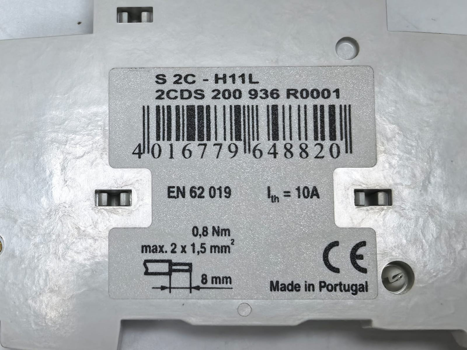 ABB S2C-H11L ABB S2C-H11L AUXILLARY CONTACT 2CDS 200 936 R0001 4