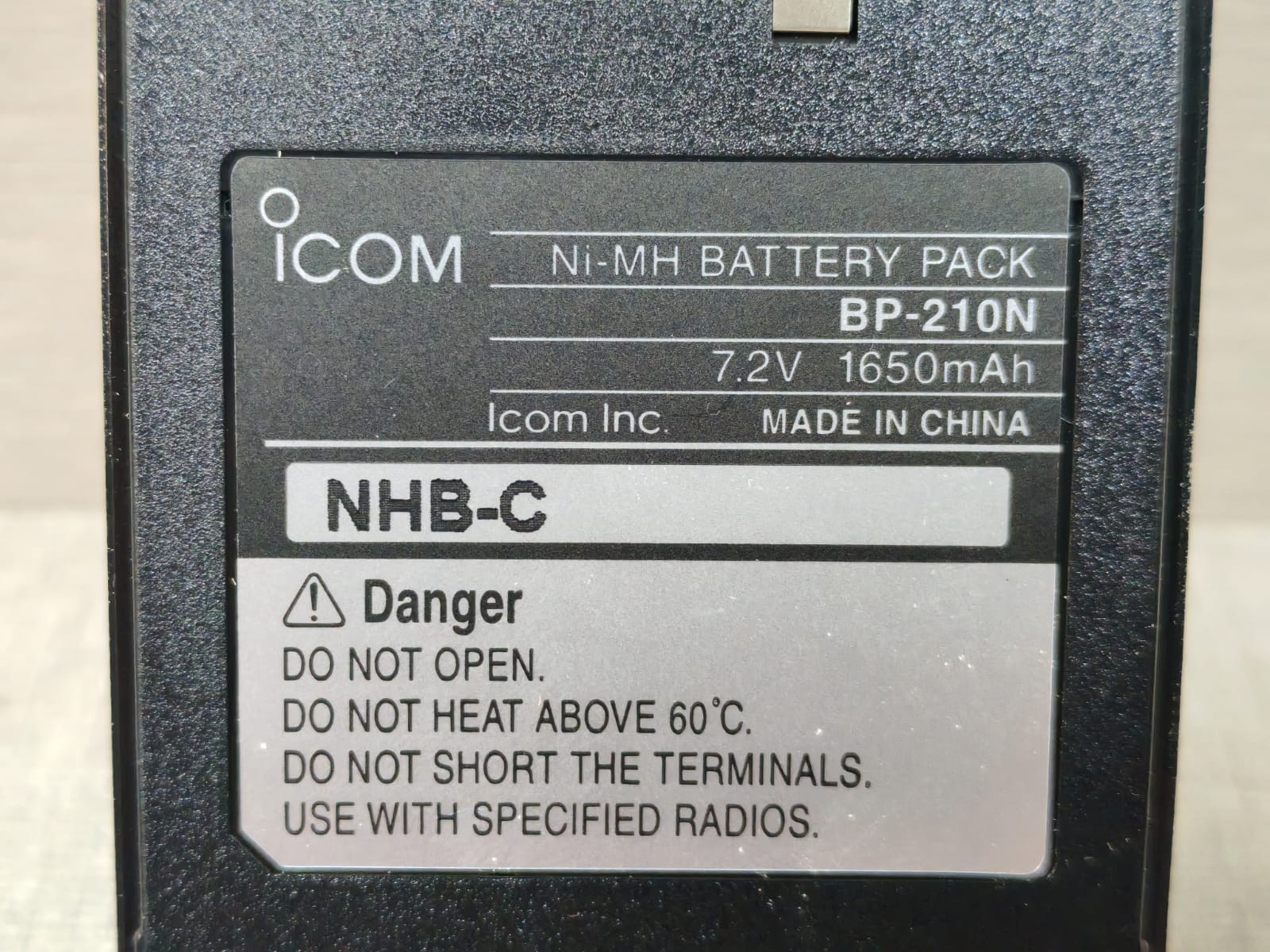 ICOM BP-210N ICOM BP-210N NI-MH BATTERY PACK 6