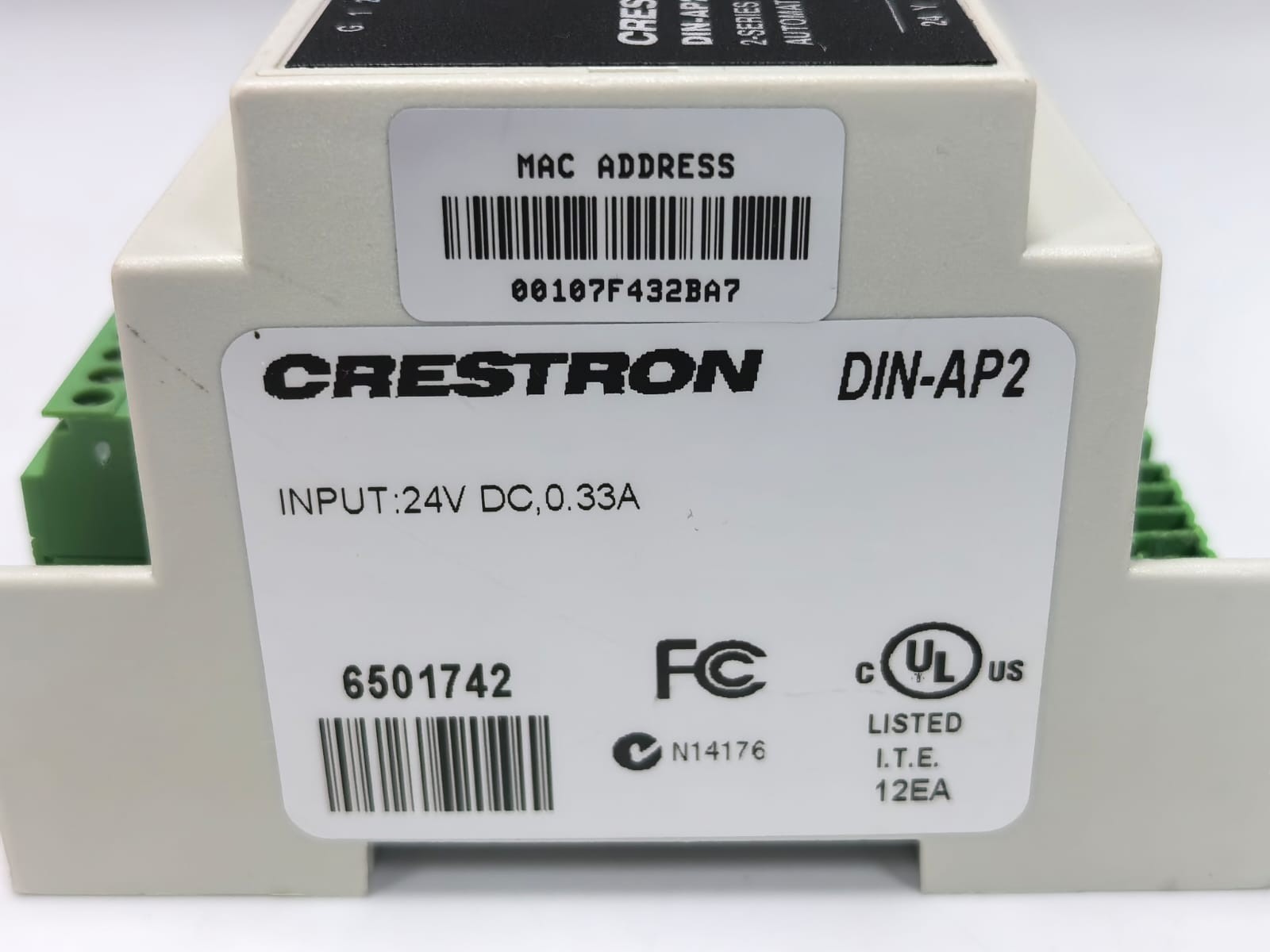 Crestron DIN-AP2 CRESTRON DIN-AP2 2-SERIES AUTOMATION PROCESSOR INPUT 24V DC,0.33A 5