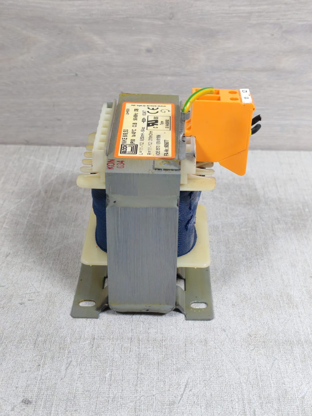 BLOCK NKE 6/8,50 605877 VDE0570/EN61558 BLOCK NKE 6/8,50 605877 VDE0570/EN61558 TRANSFORMER 6