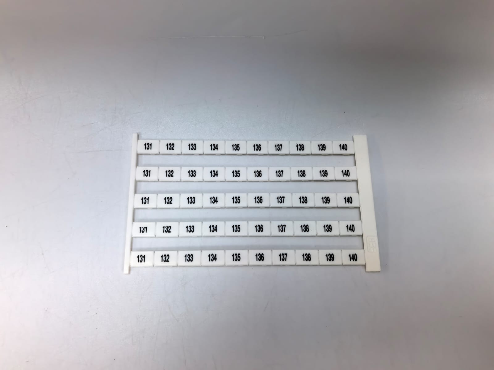 Weidmuller DEK 8 FWZ 131-140 WEIDMULLER DEK 8 FWZ 131-140 TERMINAL MARKERS 1276960131 2