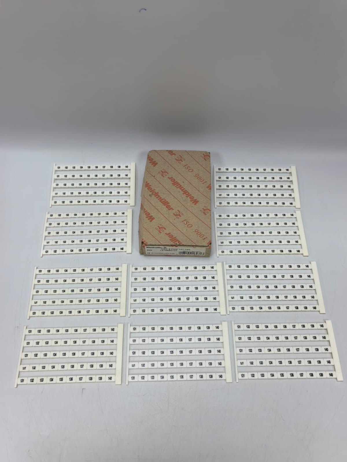 WEIDMULLER DEK 8 FWZ 131-140 TERMINAL MARKERS 1276960131
