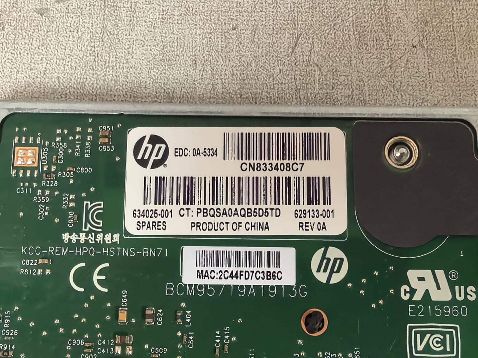 HP 331FLR HP 331FLR HP ETHERNET 1GB 4-PORT 331FLR ADAPTER 8
