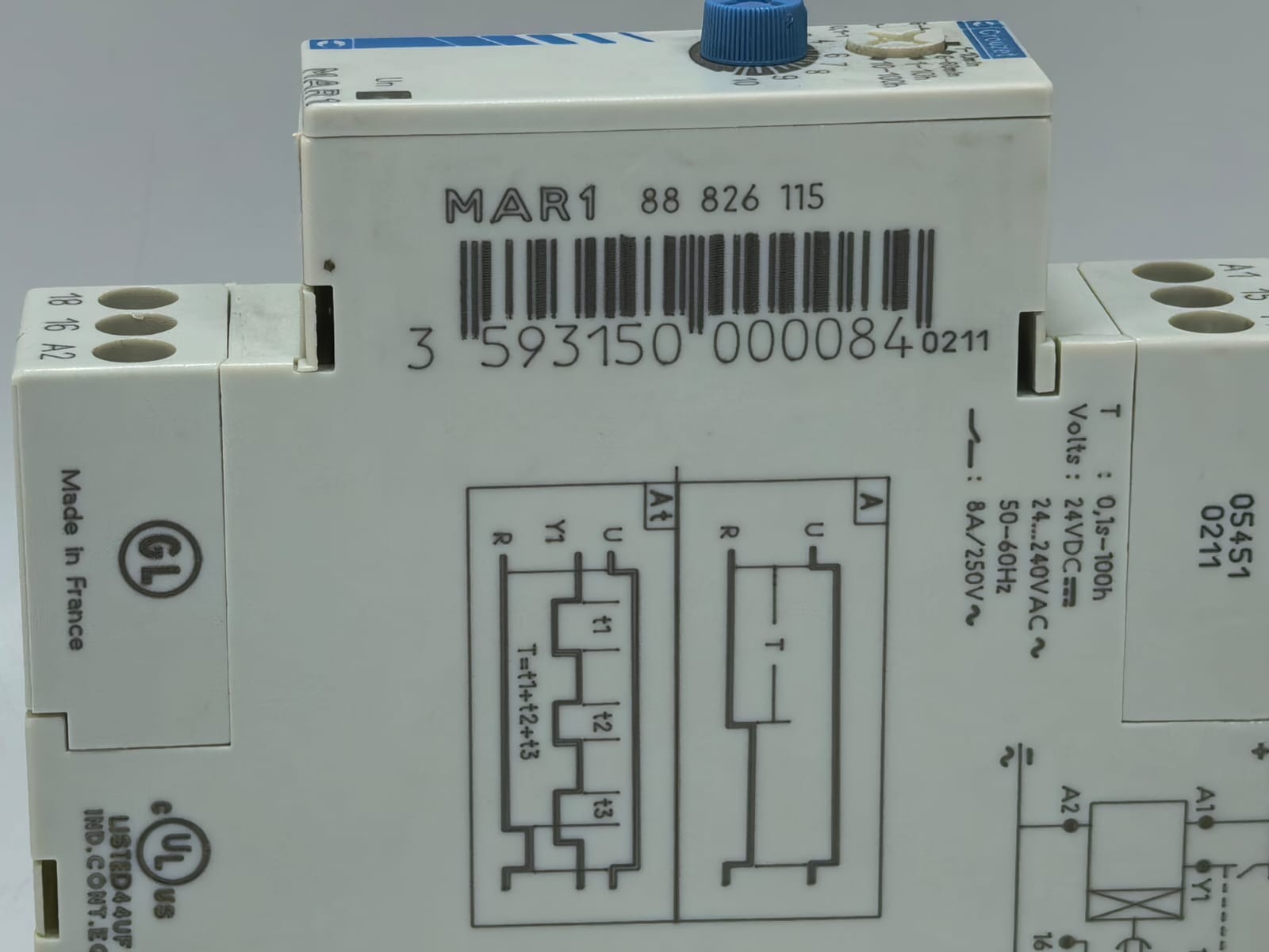 Crouzet MAR1 CROUZET MAR1 TIME DELAY RELAY 88826115 4