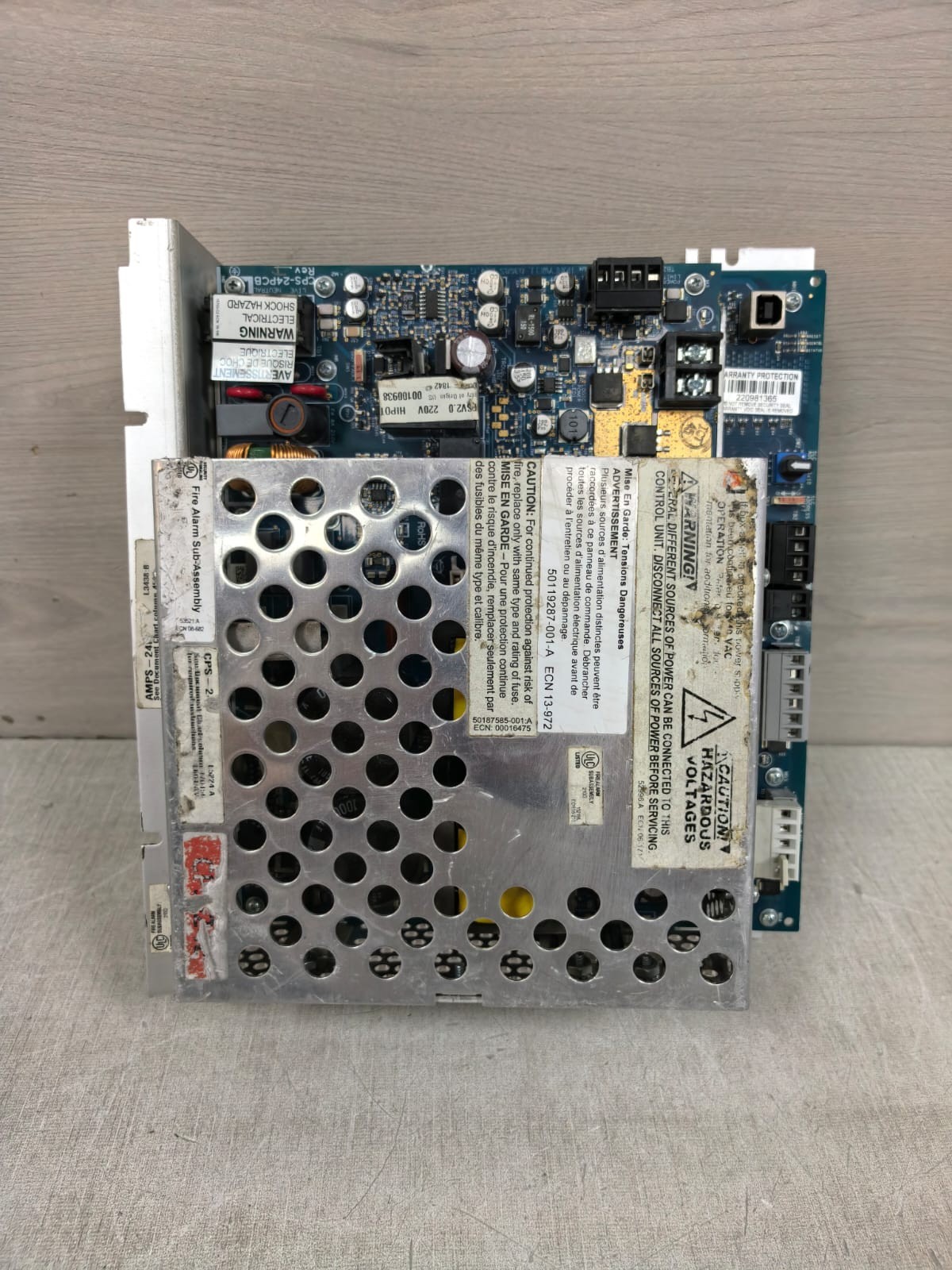 NOTIFIER BY HONEYWELL AMPS-K2PCB REV E / CPS-24PCB REV J POWER SUPPLY