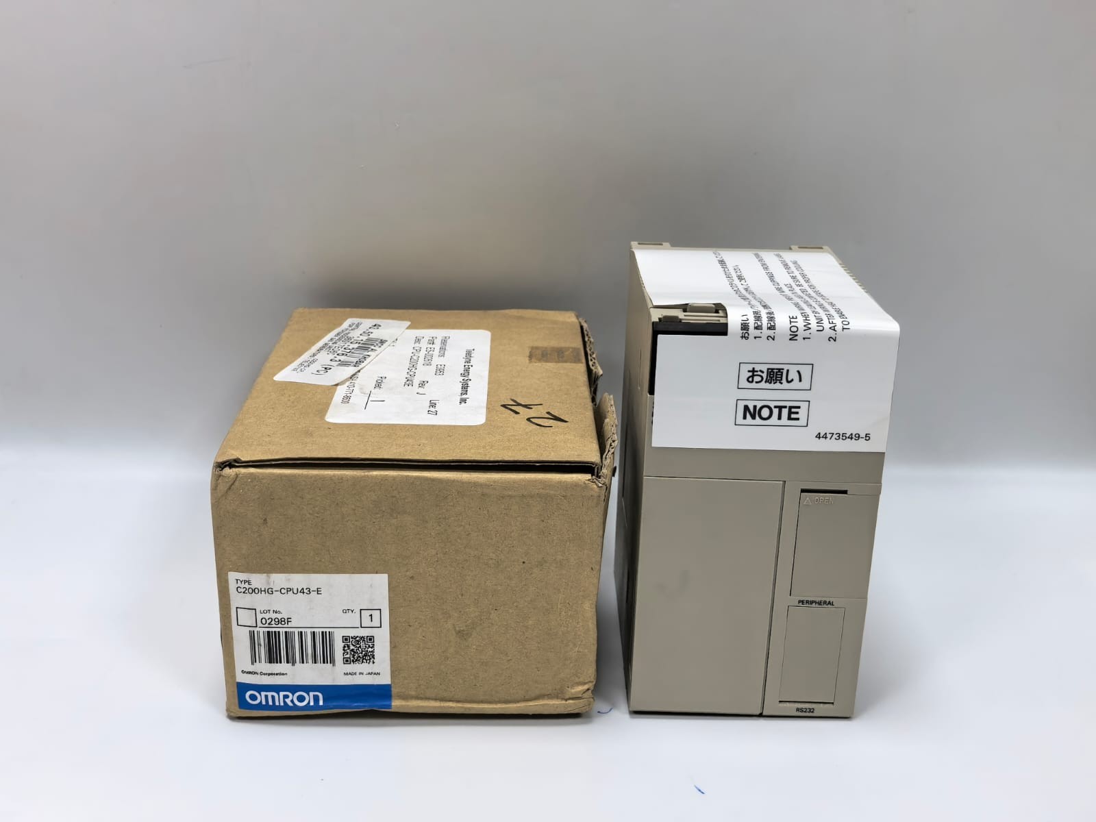 OMRON C200HG-CPU43-E PROGRAMMABLE CONTROLLER