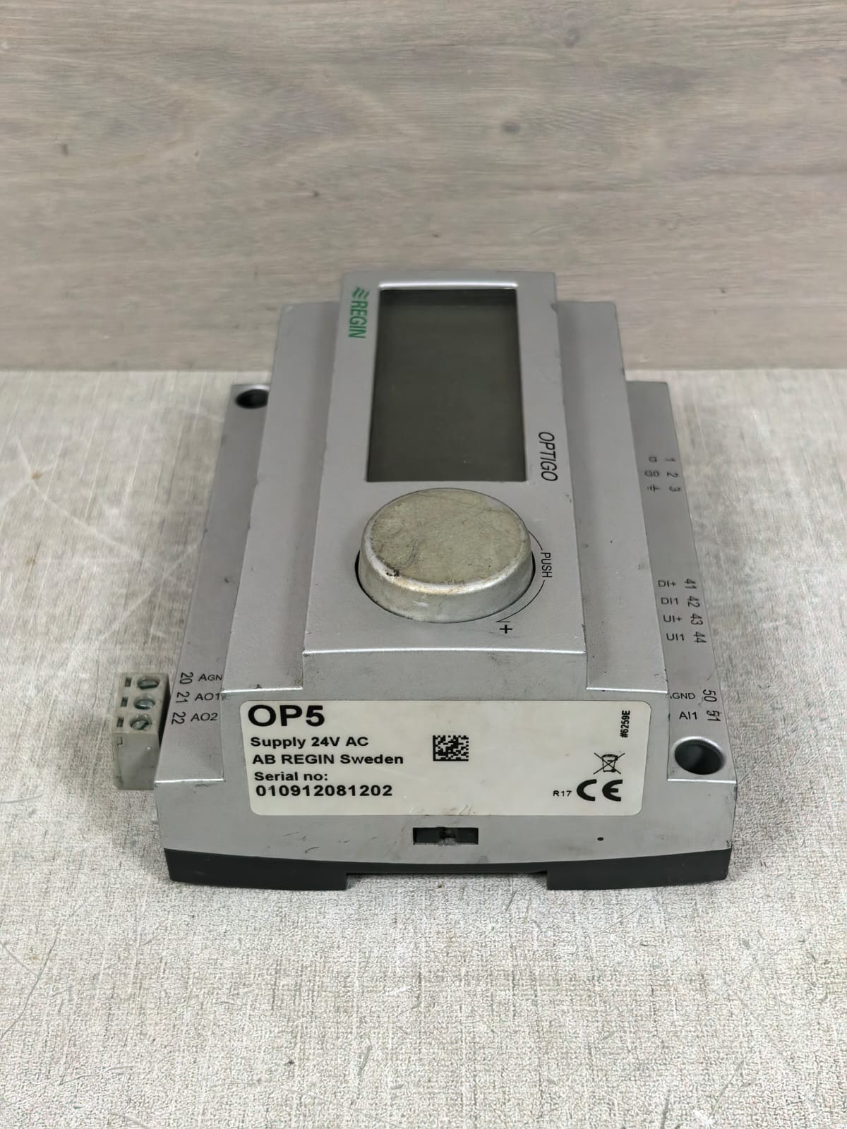 REGIN OPTIGO OP5 REGIN OPTIGO OP5 CONFIGURABLE CONTROLLER 24VAC 8