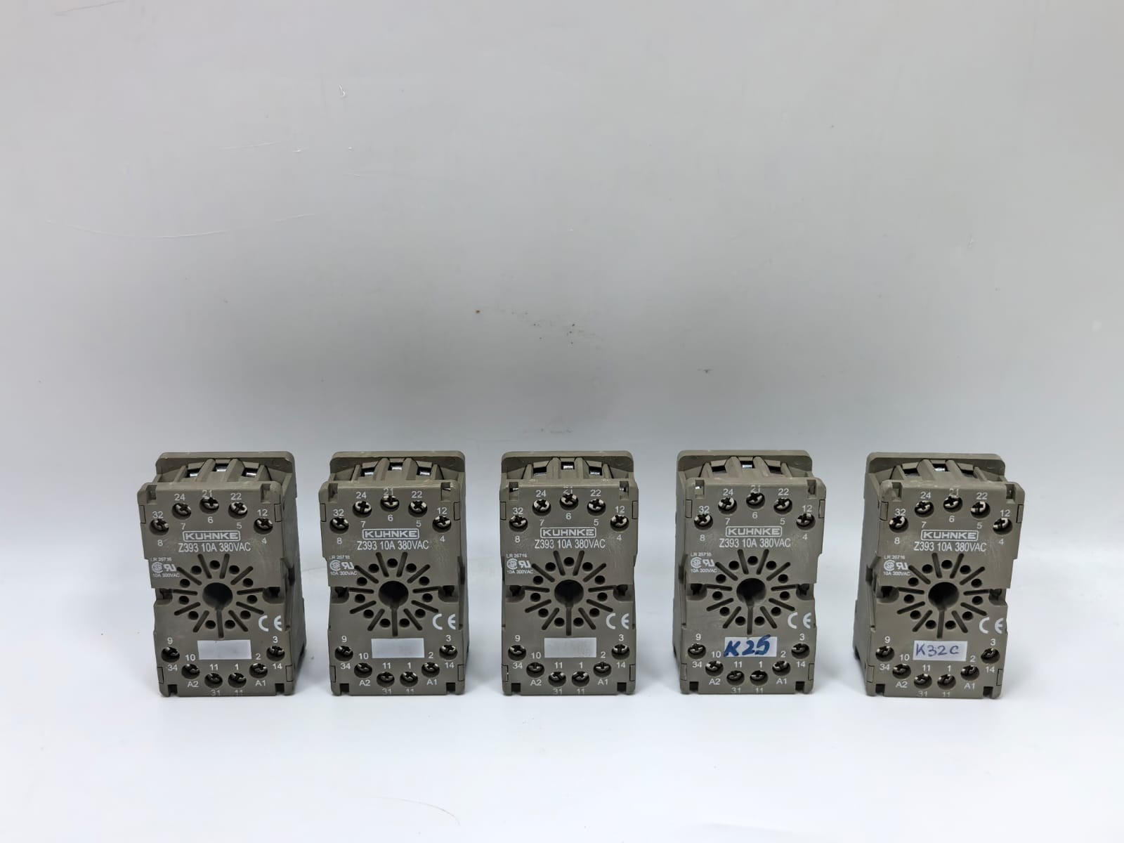KUHNKE Z393 RELAY SOCKET BASE 10A 380VAC