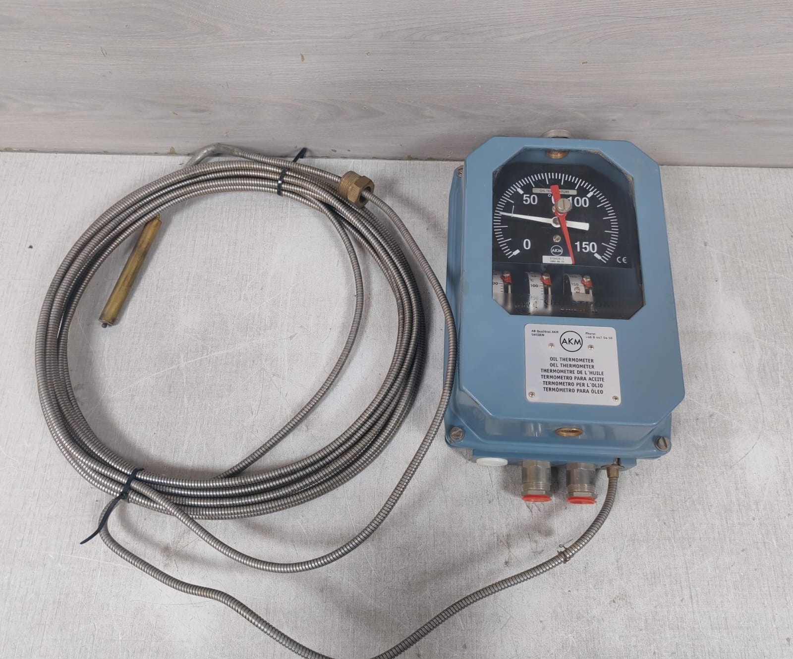 AKM TD50/76 318426-1 OIL THERMOMETER