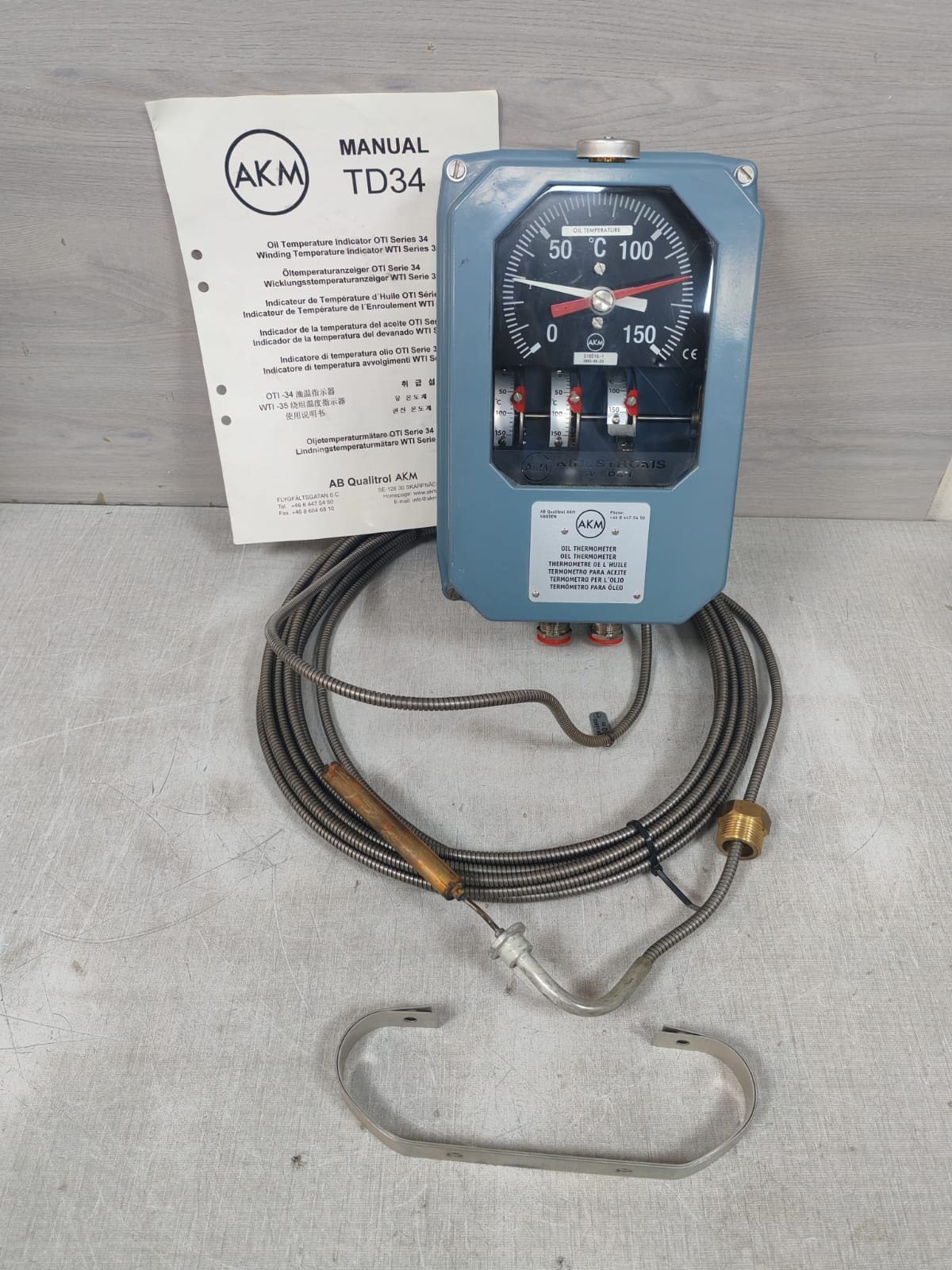AKM TD50/76 316518-1 OIL THERMOMETER