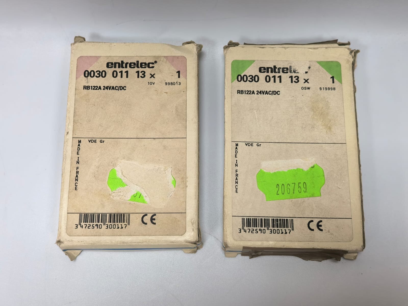 Entrelec RB122A ENTRELEC RB122A 24VAC/DC RELAY MODULE 8