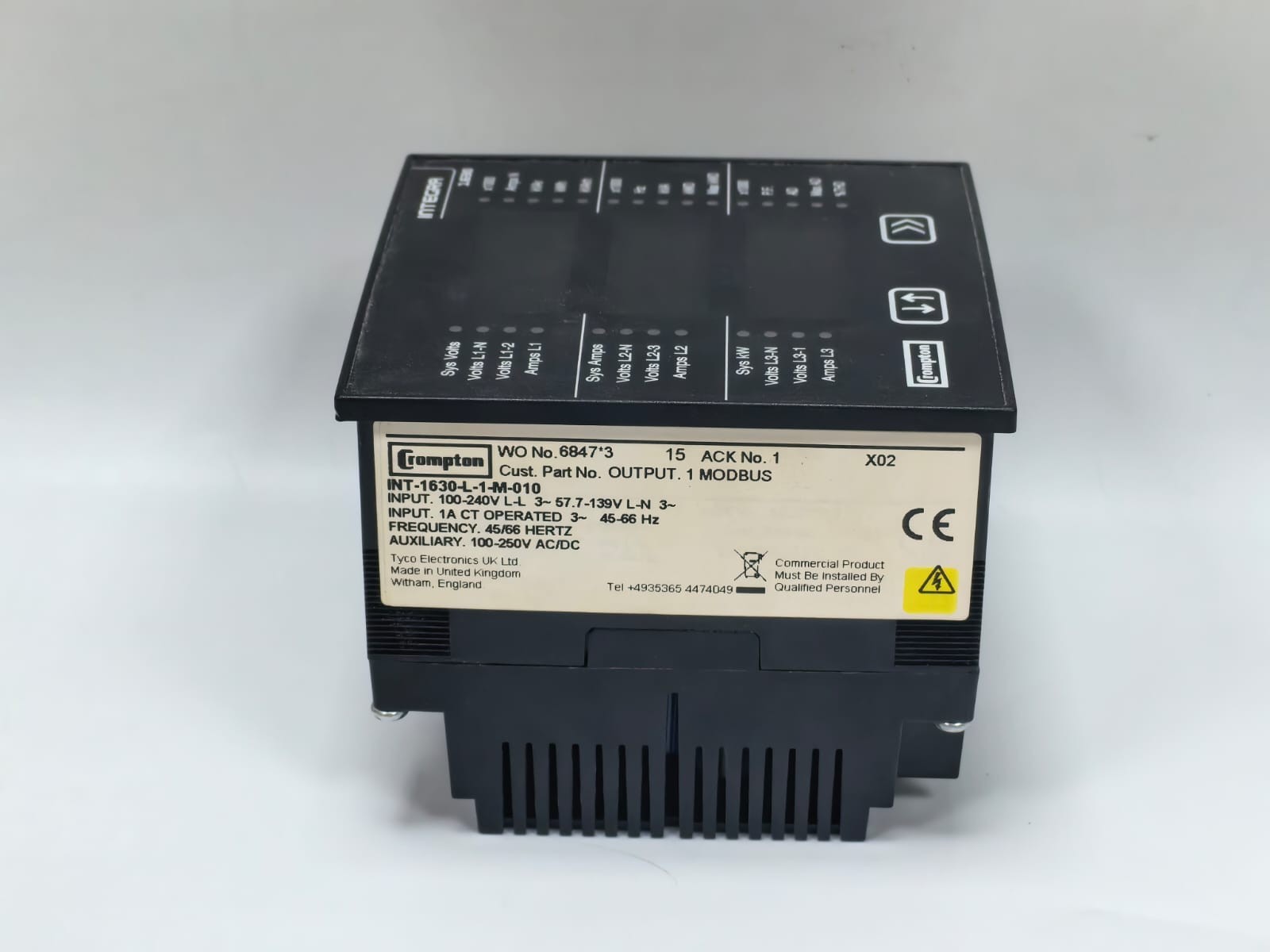 CROMPTON INT-1630-L-1-M-010 CROMPTON INT-1630-L-1-M-010 INTEGRA 1630 DIGITAL METERING SYSTEM 4