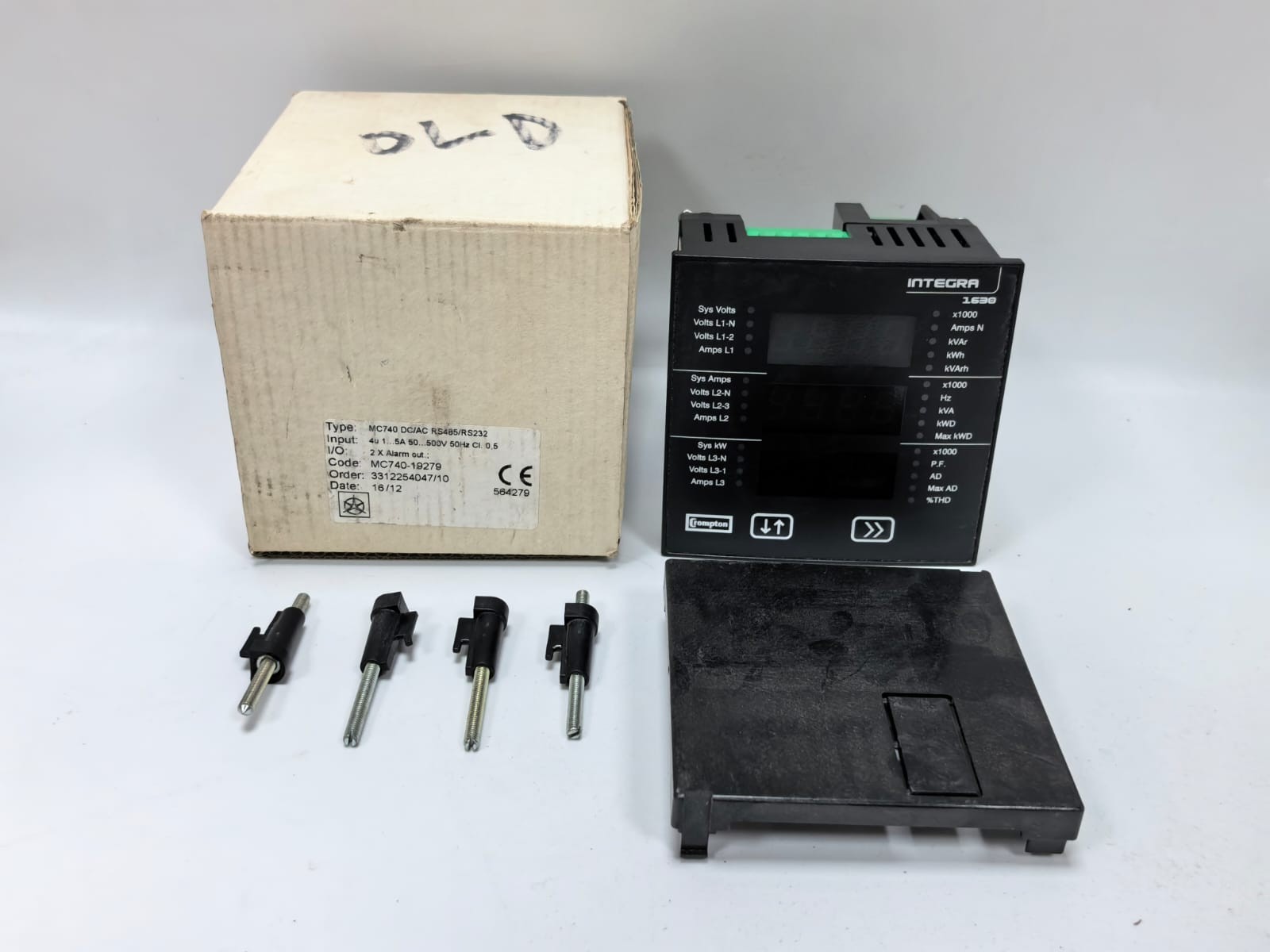 CROMPTON INT-1630-L-1-M-010 INTEGRA 1630 DIGITAL METERING SYSTEM