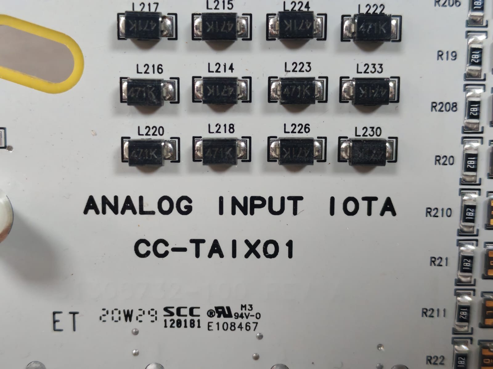 Honeywell CC-PAIH02 CC-PAIX02 CC-TAID01 51306733-175 REV B HONEYWELL CC-PAIH02 CC-PAIX02 CC-TAID01 51306733-175 REV B INPUT ANALOG MODULE 6