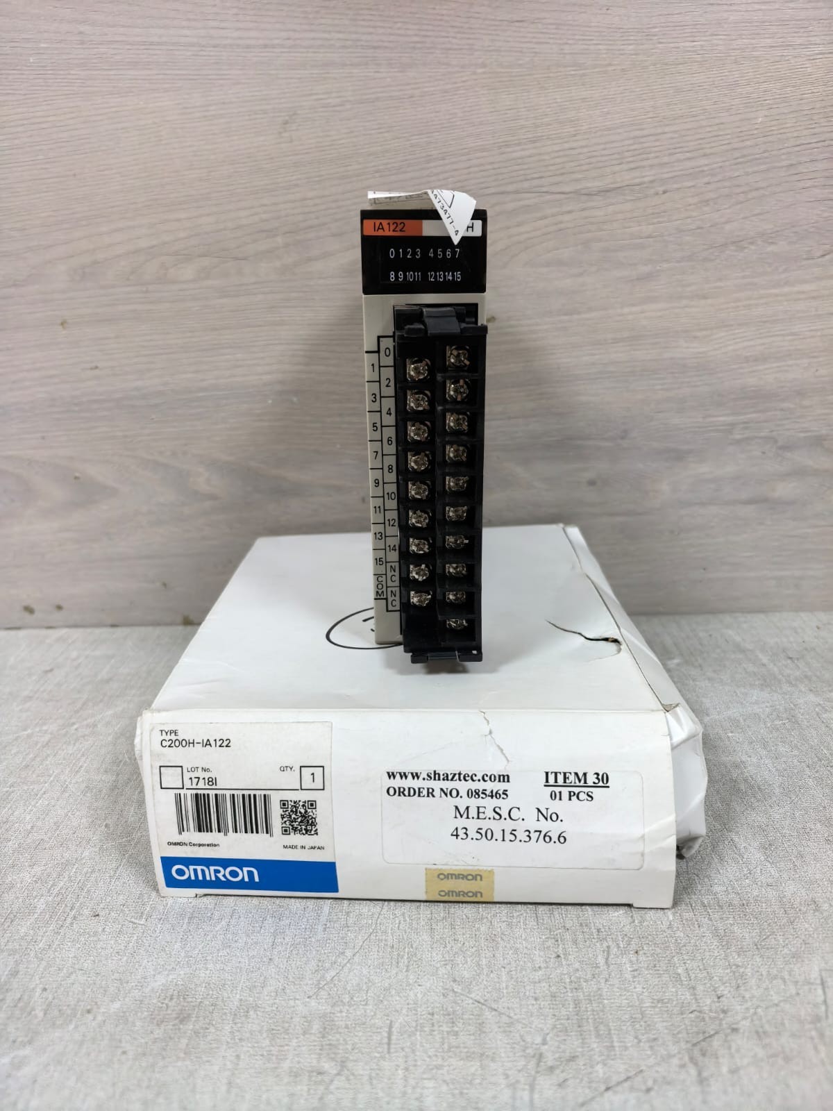 OMRON C200H-IA122 INPUT UNIT 100-120VAC