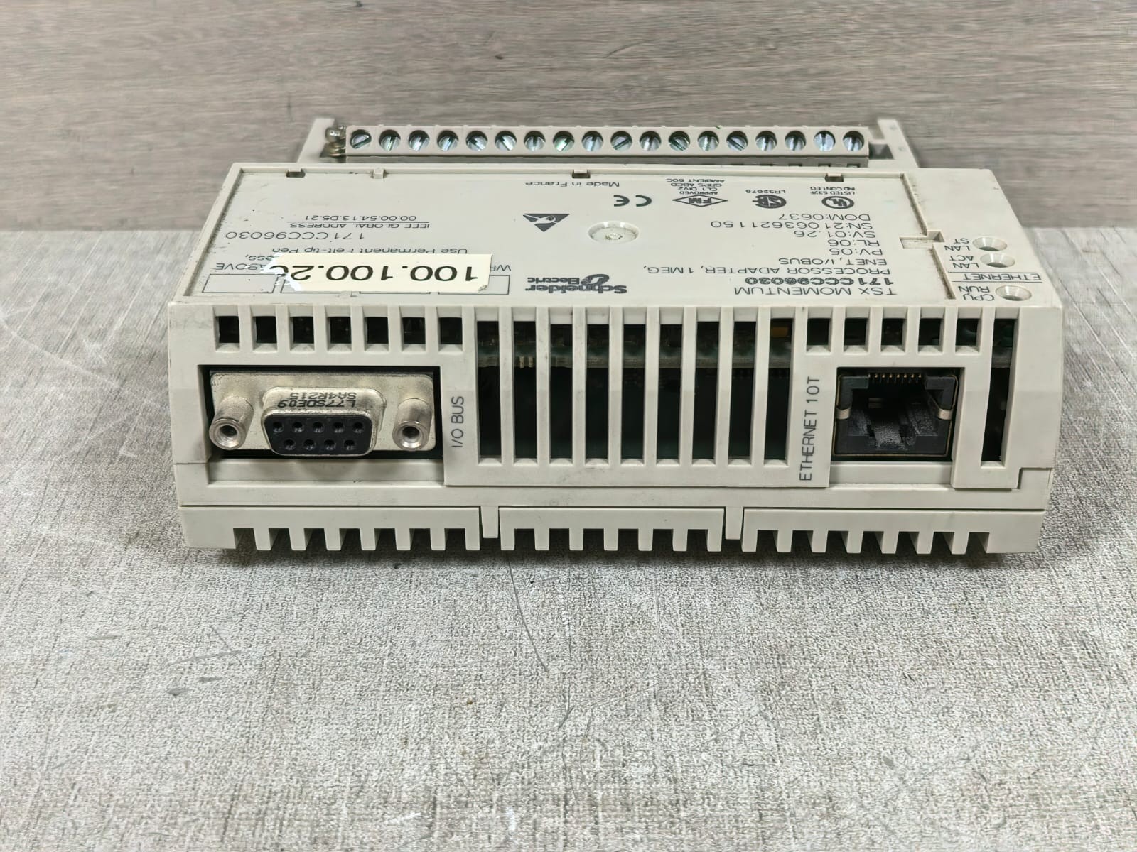 Schneider Electric 171CCC96030 SCHENIDER ELECTRIC 171CCC96030 PROCESSOR ADAPTER WITH 170ADI35000 I/O BASE 8