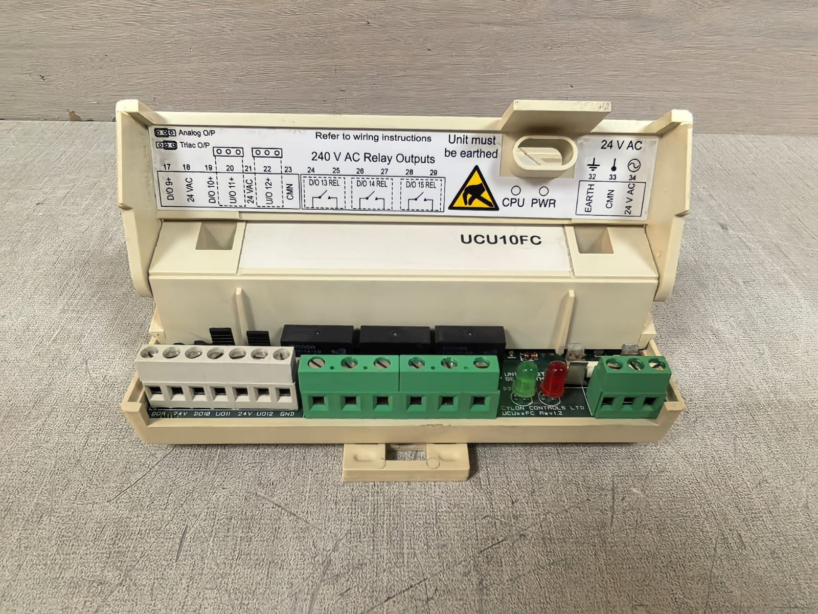 CYLON UNITRONUC32 UCU10FC CYLON UNITRONUC32 UCU10FC REV.1.2 CONTROLLER 24VAC 8