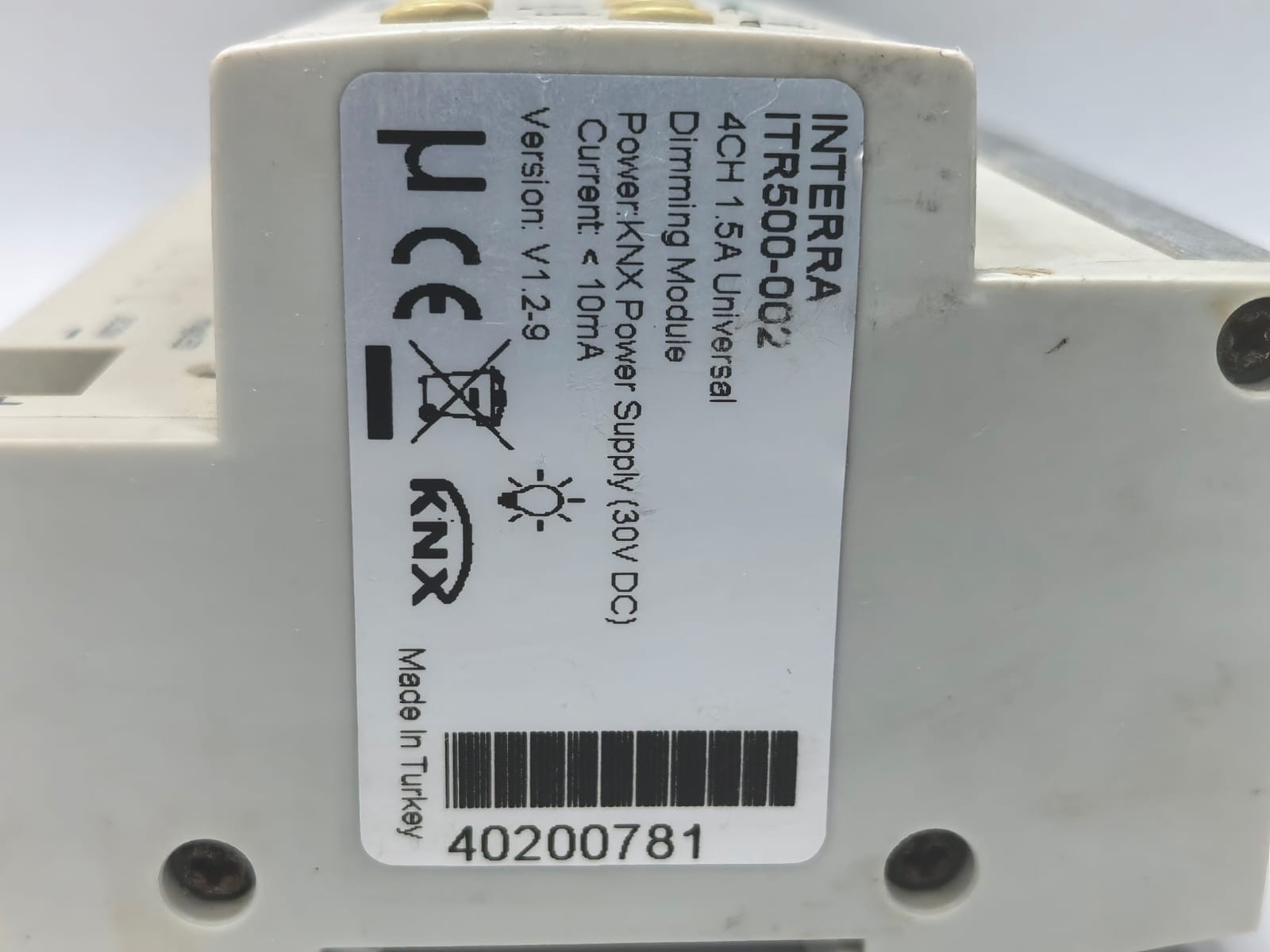 KNX ITR500-002 INTERRA KNX ITR500-002 4CH 1.5A UNIVERSAL DIMMING MODULE 4