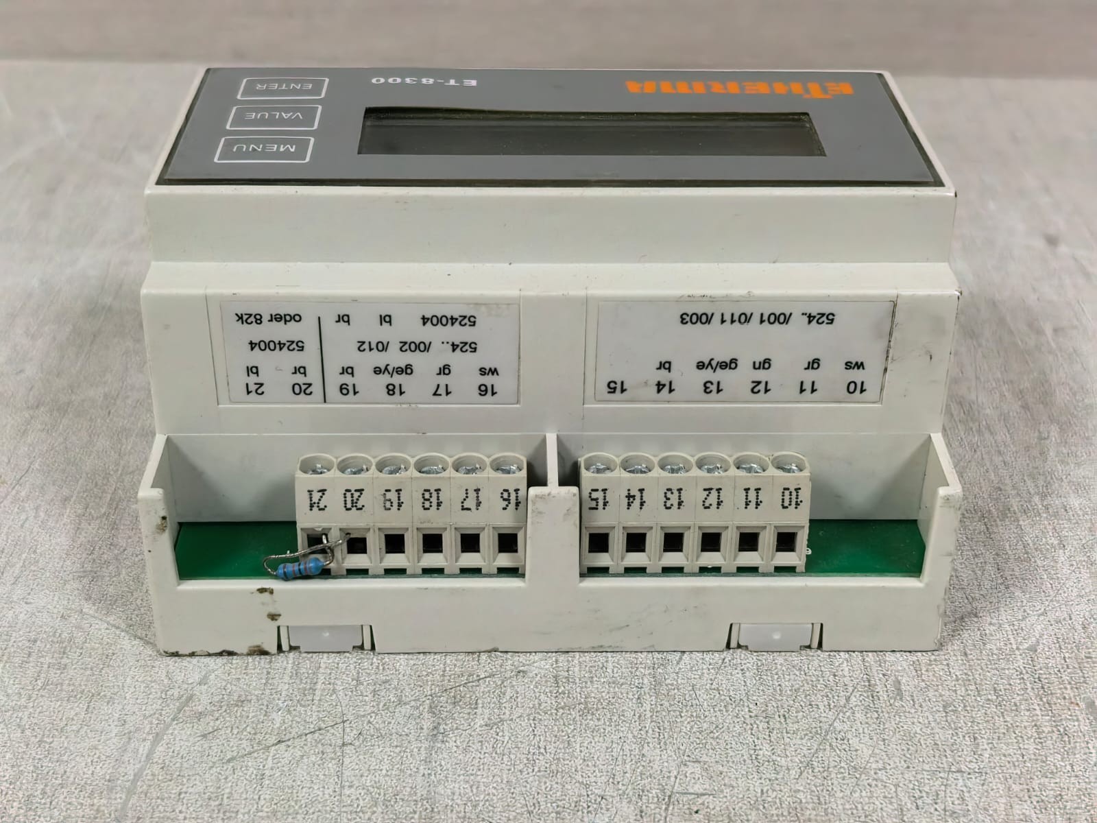 NI ET-8300 ETHERMA ET-8300 FULLY AUTOMATIC CONTROL UNIT 7