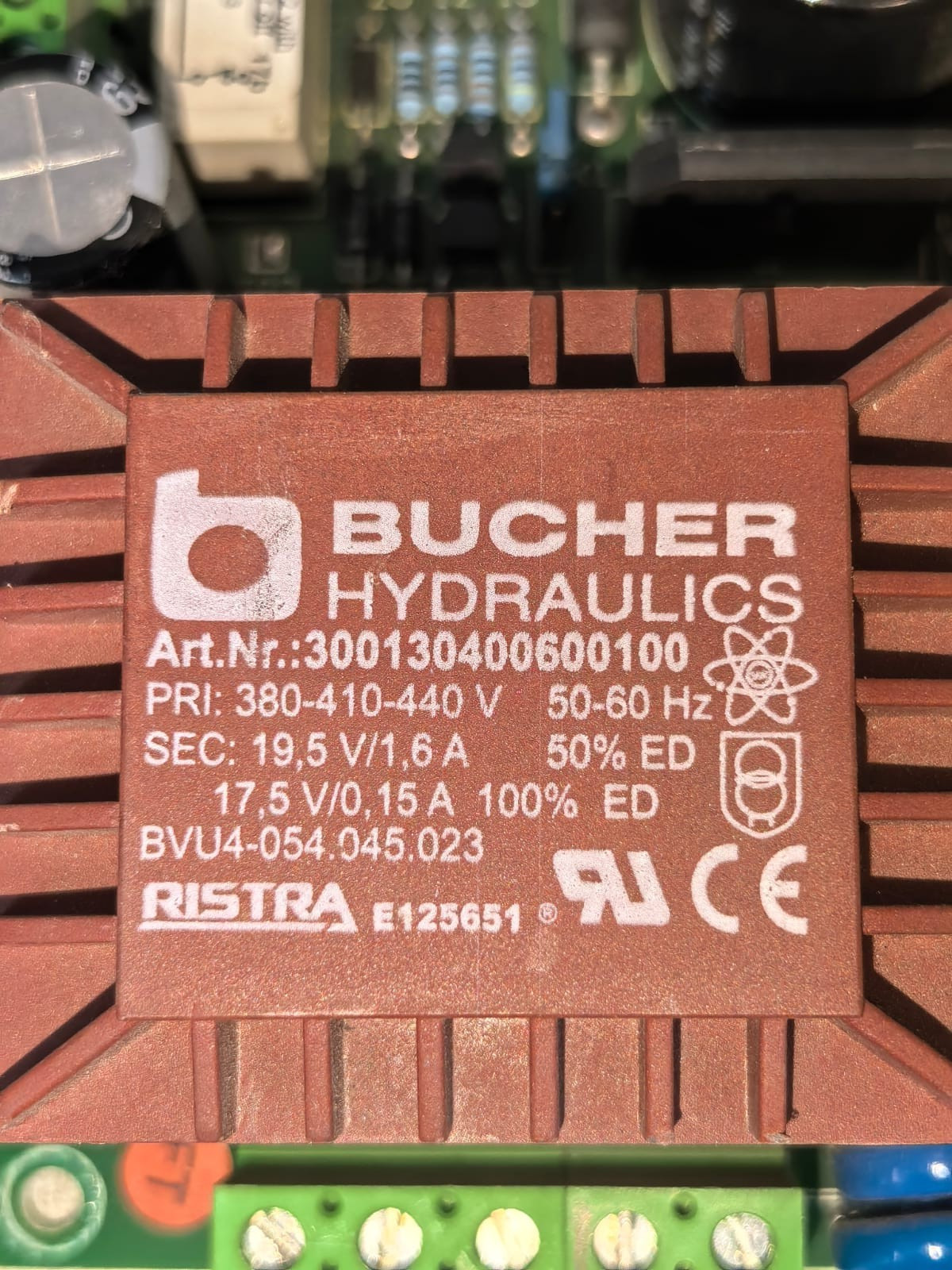 Delta LRV NTA‑2/400 BUCHER HYDRAULICS LRV DELTA CONTROLLER CARD & NTA‑2/400 POWER SUPPLY 7