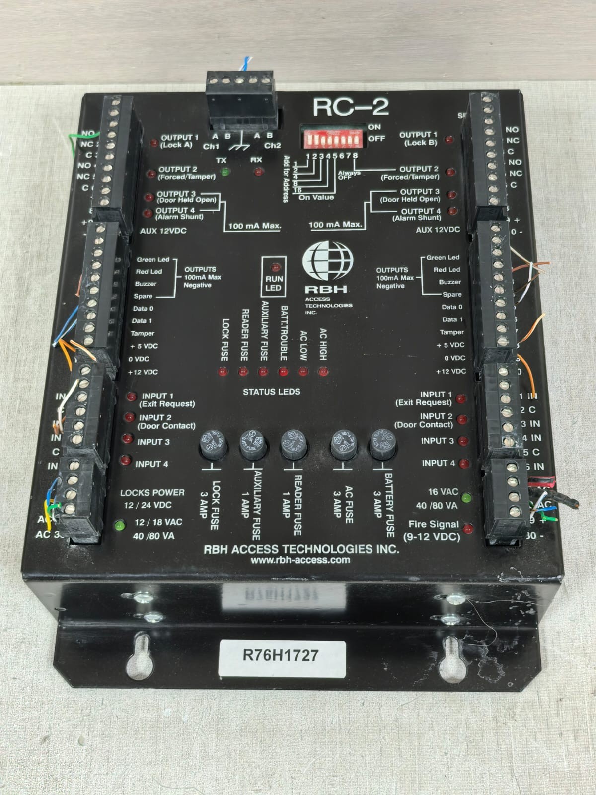 TEC RC-2 RBH ACCESS TECHNOLOGIES RC-2 READER CONTROLLER 9