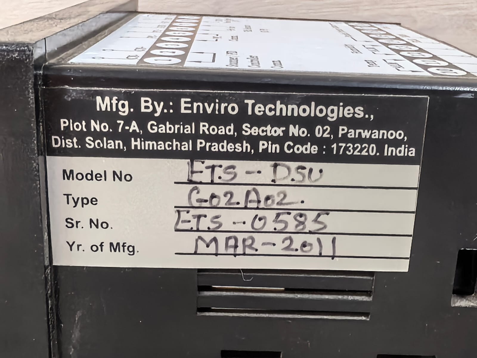 UNKNOWN ETS-DSU G02A02 ENVIRO TECHNOLOGIES ETS-DSU G02A02 PRINTER/ PC INTERFACE 7