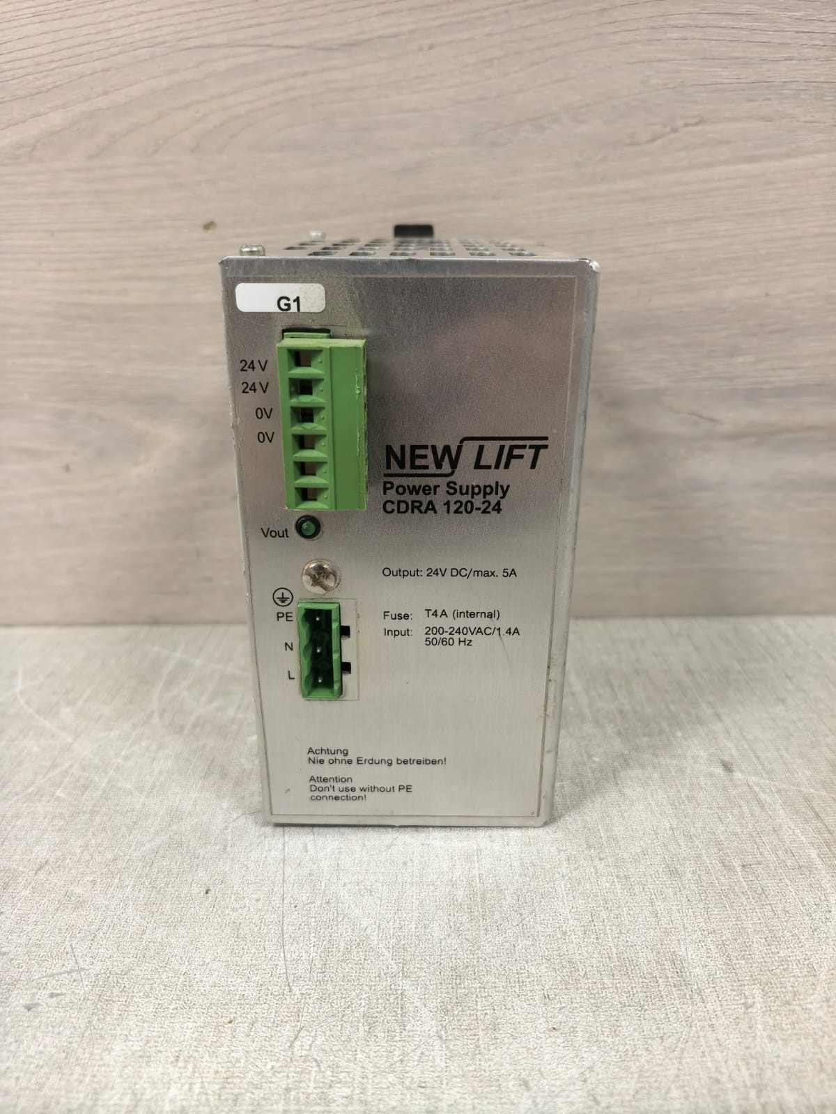 NEW LIFT CDRA 120-24 GPHS120-STD REV.1.6 LIFT CDRA 120-24 GPHS120-STD REV.1.6 AC/DC POWER SUPPLY 2