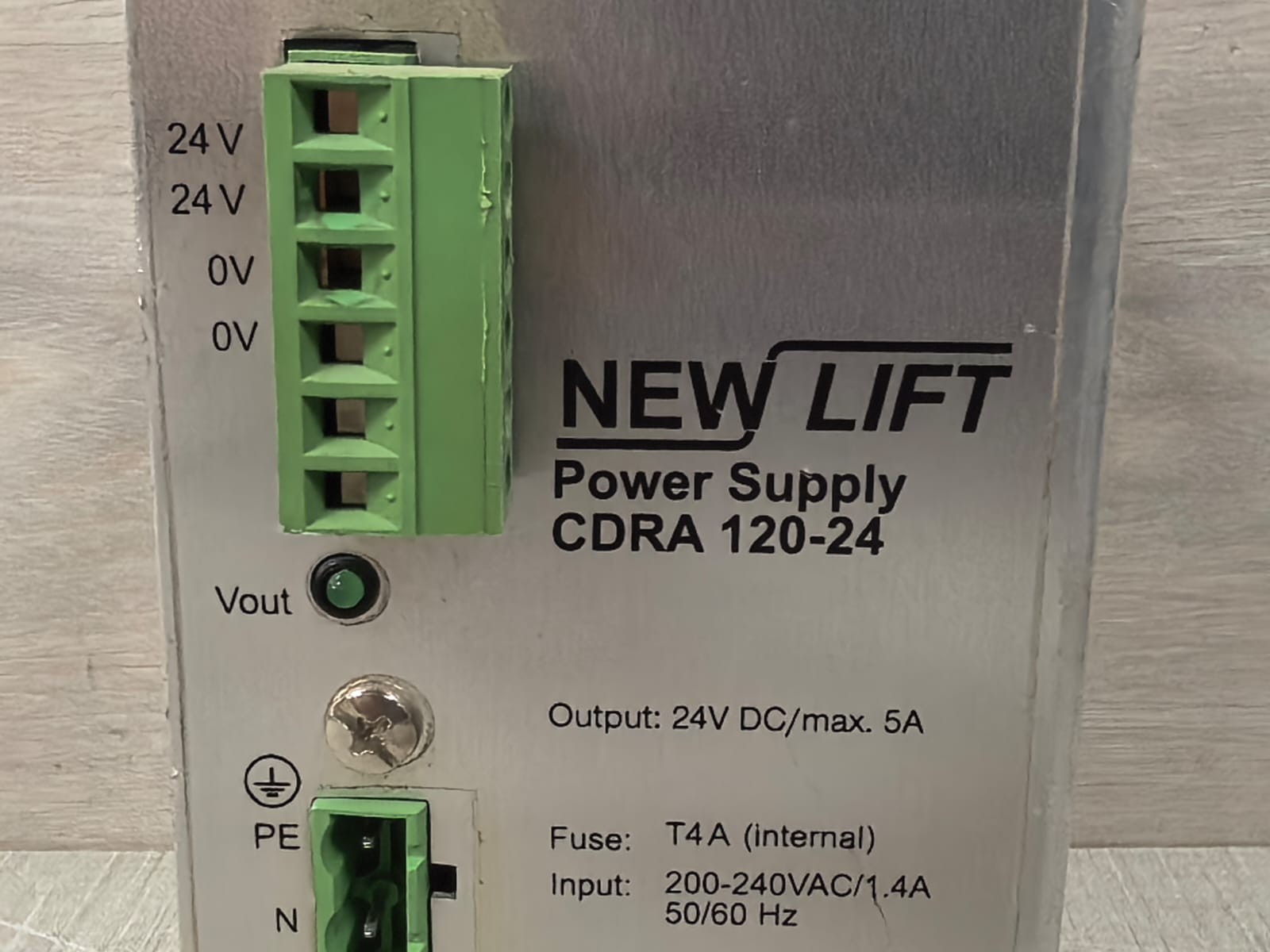 NEW LIFT CDRA 120-24 GPHS120-STD REV.1.6 LIFT CDRA 120-24 GPHS120-STD REV.1.6 AC/DC POWER SUPPLY 3