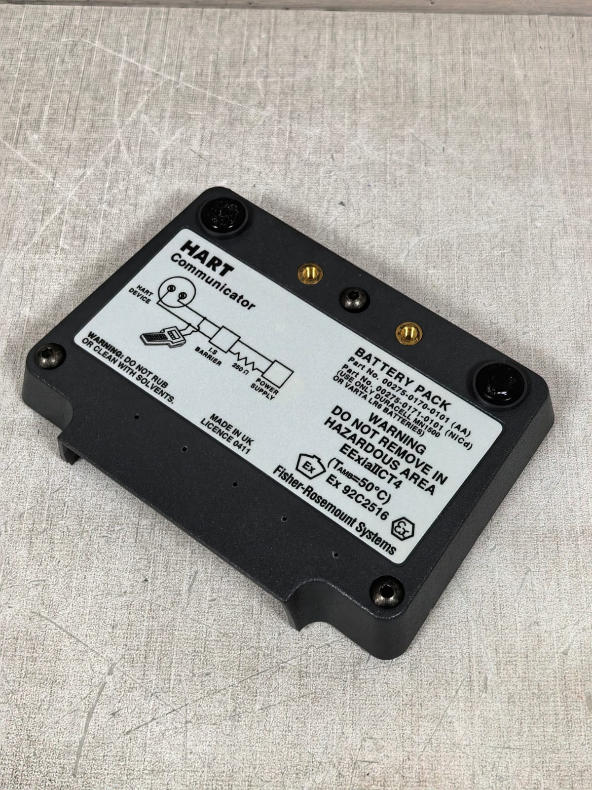 Rosemount 00275-0170/0171-0101(AA) FISHER-ROSEMOUNT SYSTEMS 00275-0170/0171-0101(AA) HART COMMUNICATOR BATTERY PACK 5