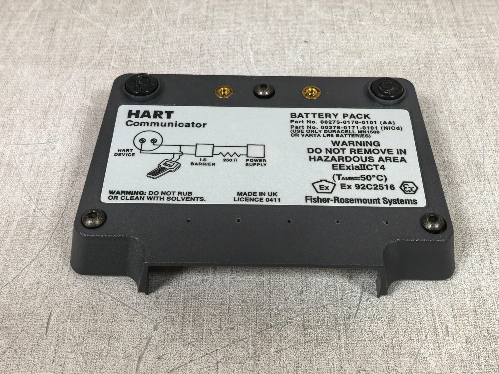 Rosemount 00275-0170/0171-0101(AA) FISHER-ROSEMOUNT SYSTEMS 00275-0170/0171-0101(AA) HART COMMUNICATOR BATTERY PACK 8