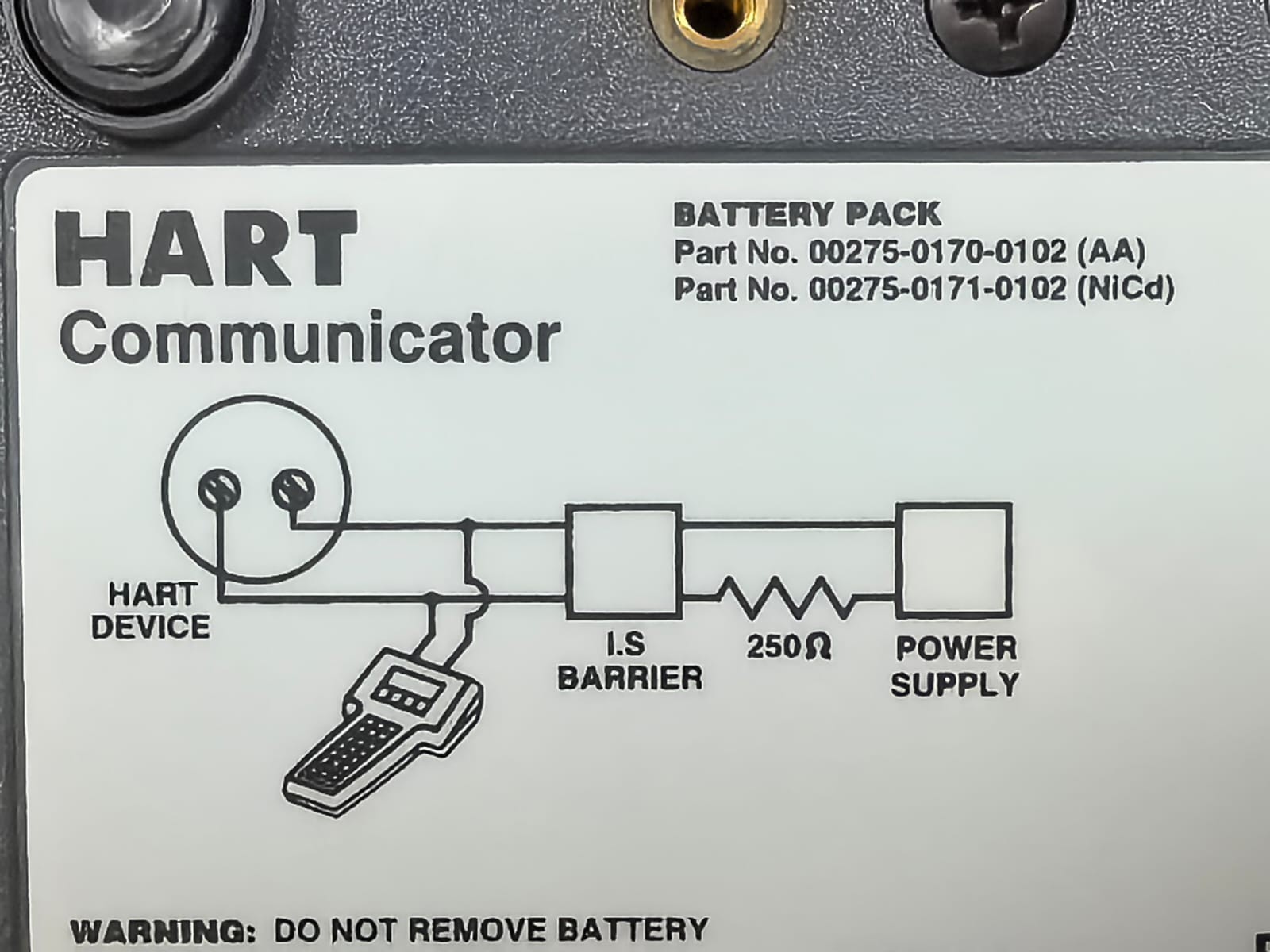 Rosemount 00275-0170/0171-0102(AA) FISHER-ROSEMOUNT SYSTEMS 00275-0170/0171-0102(AA) HART COMMUNICATOR BATTERY PACK 4