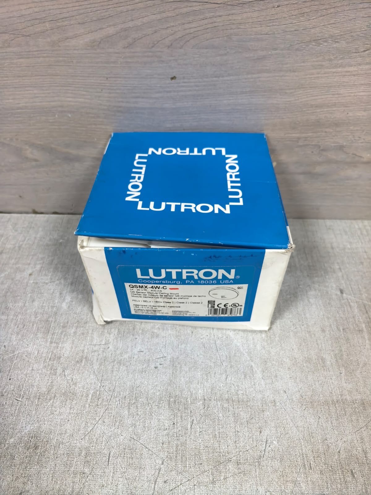 Lutron QSMX-4W-C LUTRON QSMX-4W-C QS SENSOR MODULE CEILING MOUNT 24-36V 10