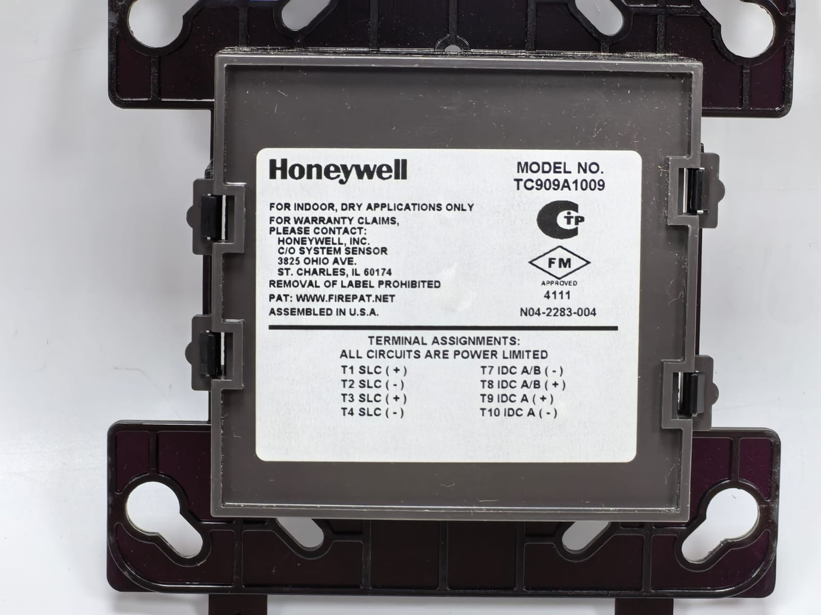 Honeywell HONEYWELL TC909A1009 HONEYWELL TC909A1009 DUAL INPUT MODULE 3