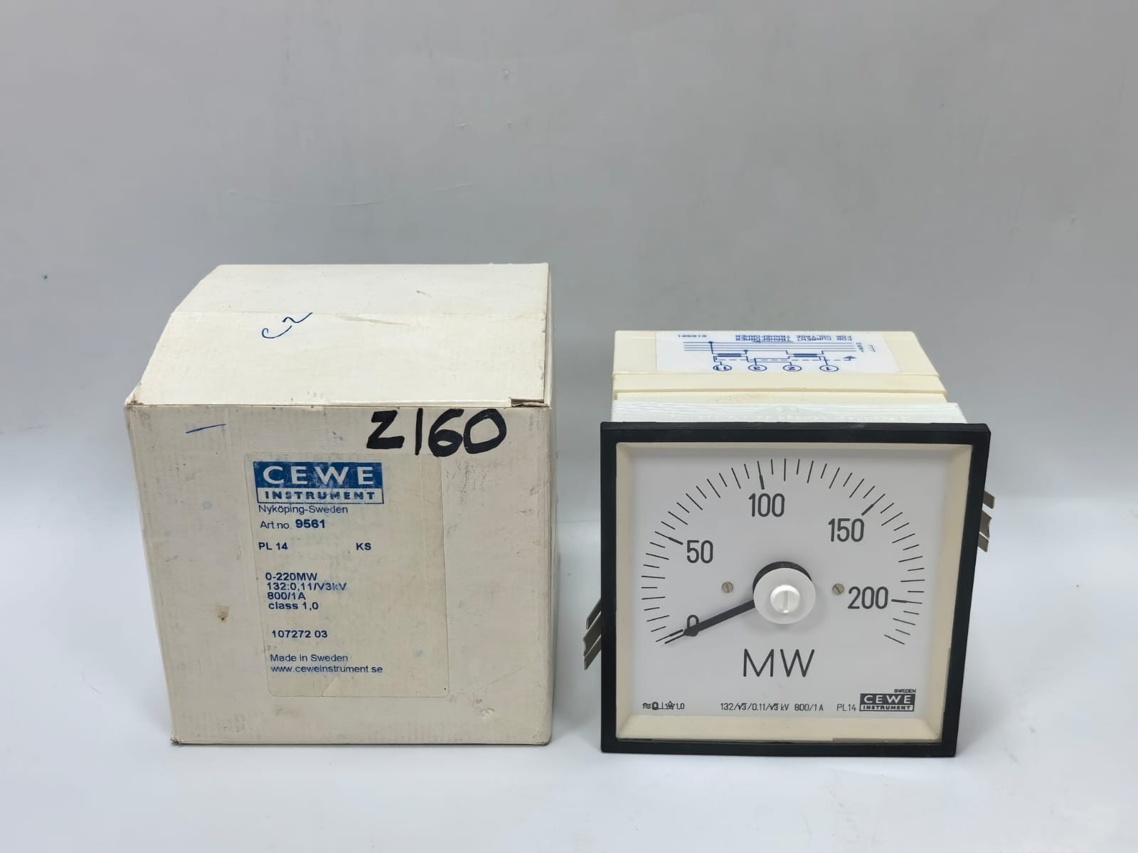 CEWE INSTRUMENT PL 14 PANEL METER 9561 0-220MW