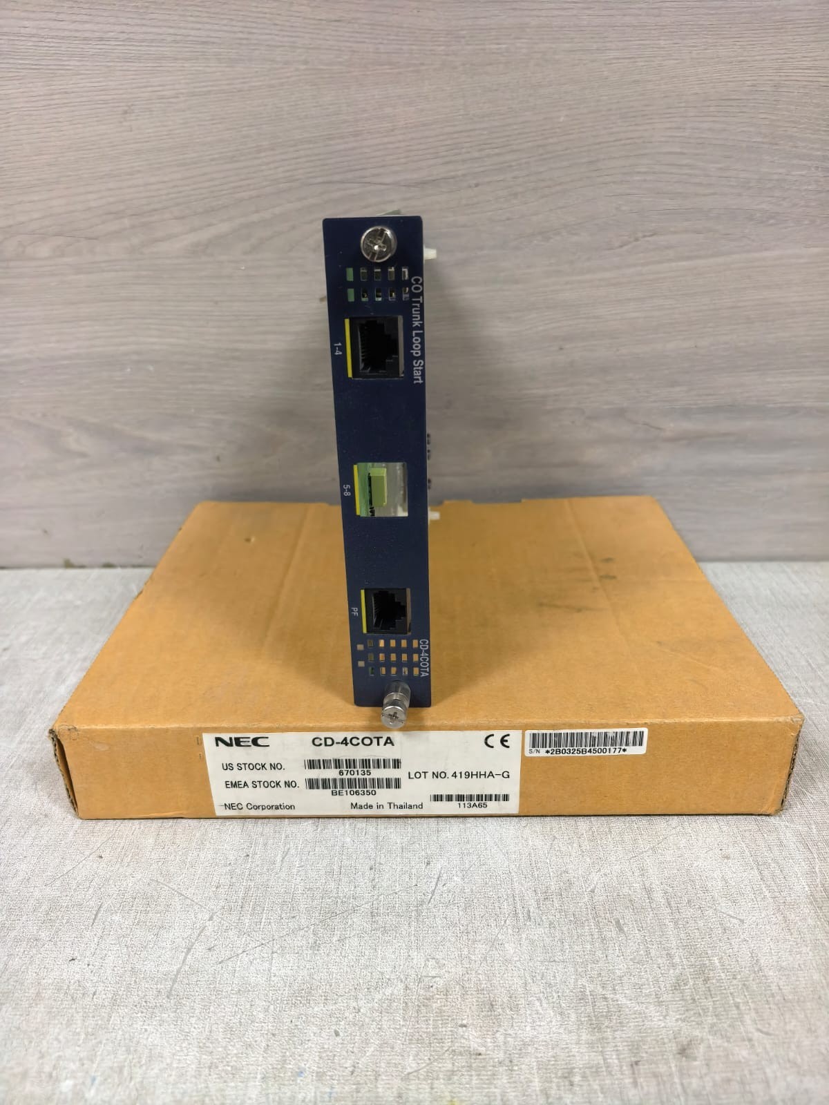 NEC CD-4COTA CO TRUNK LOOP START